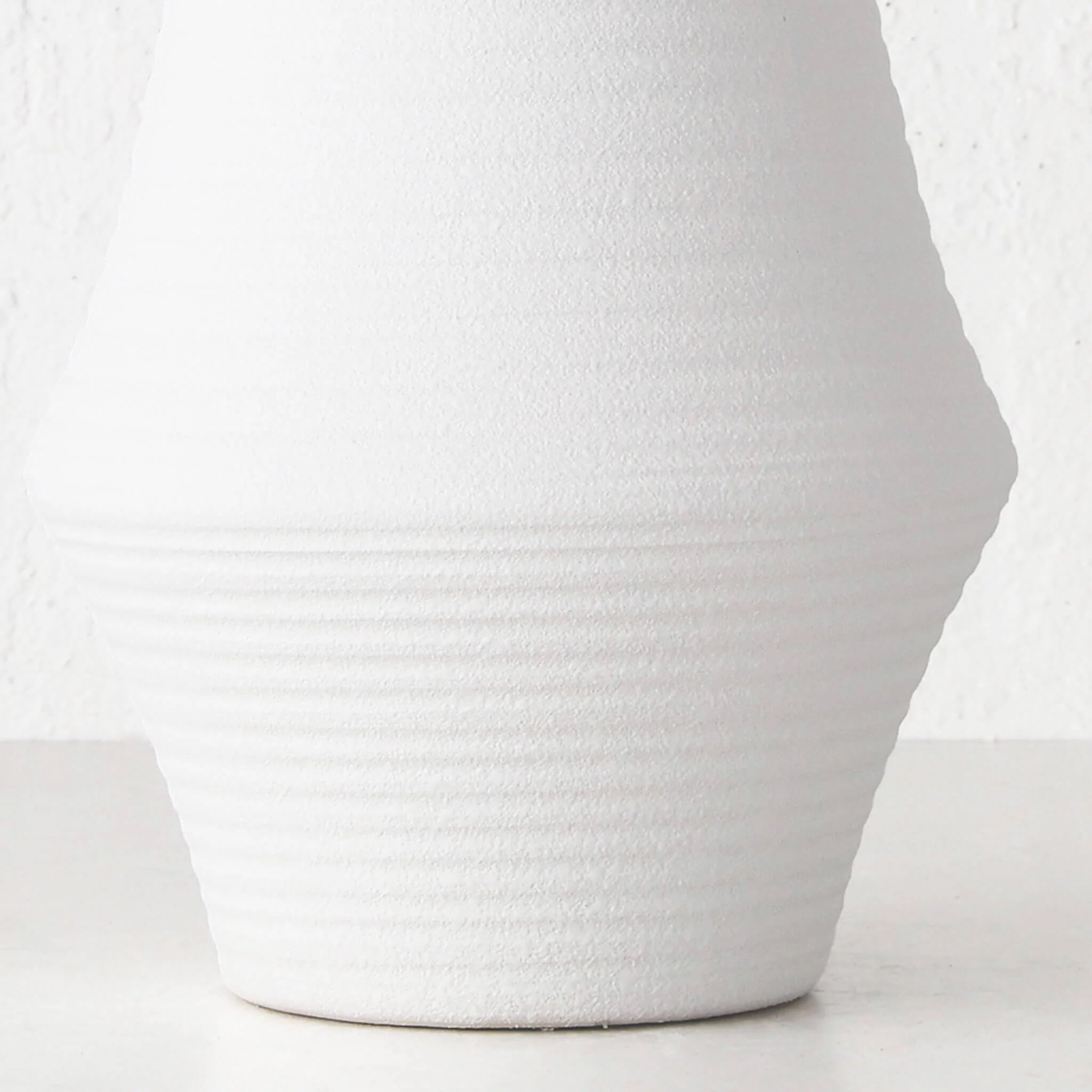 ALVA CERAMIC VASE BUNDLE X2  |  M + L  |  WHITE CERAMIC - Image 7