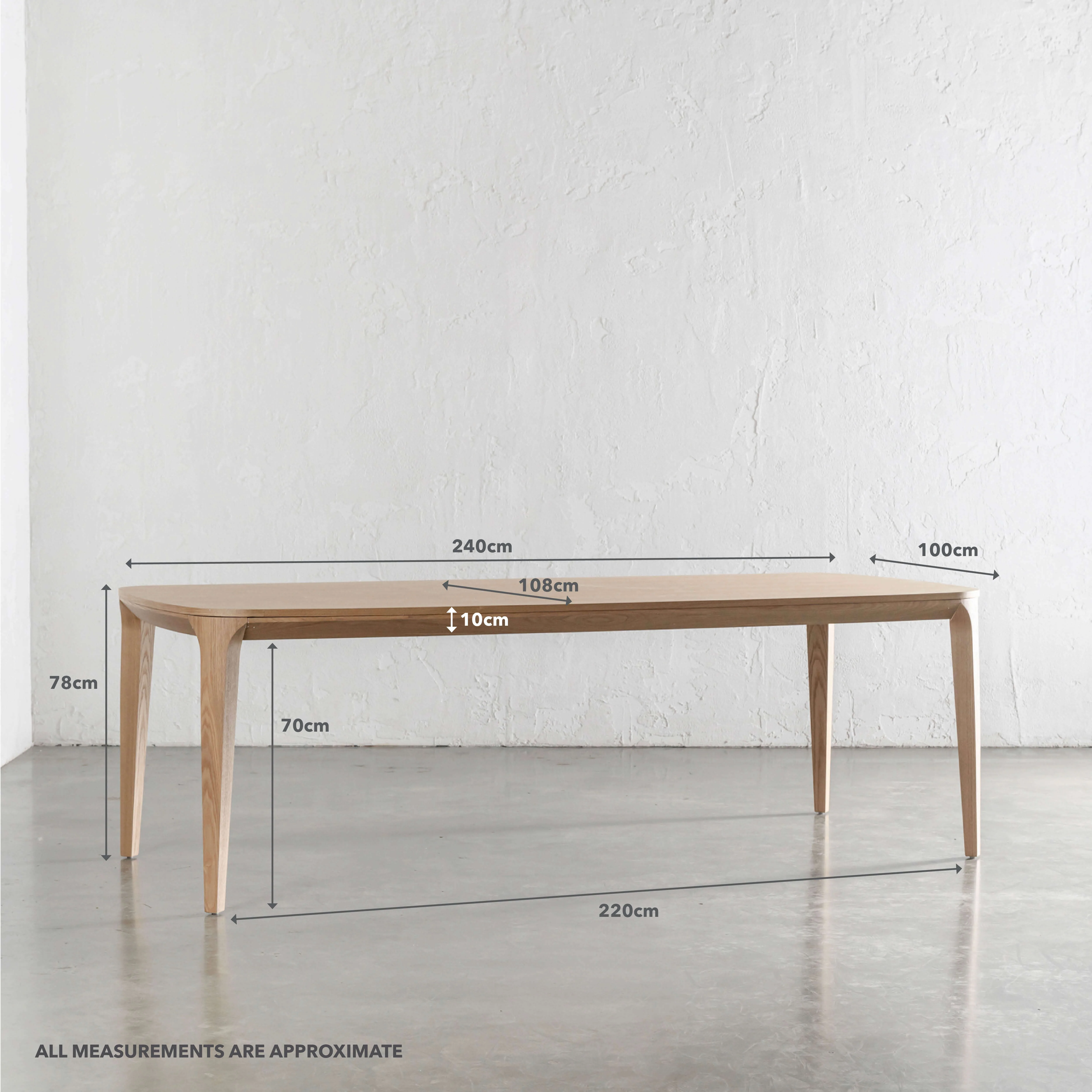MAGNUS DINING TABLE | BIRCH ASH WOOD GRAIN | 240CM - Image 7