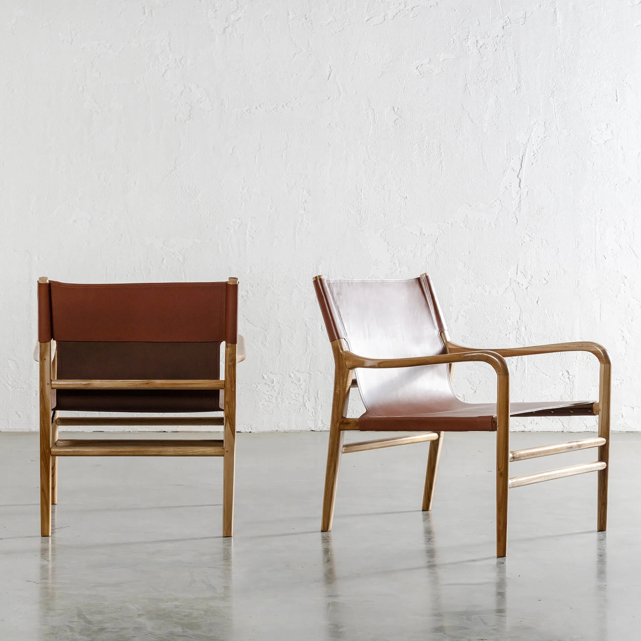 MALAND CONTEMPO SLING ARMCHAIR | TAN LEATHER - Image 2