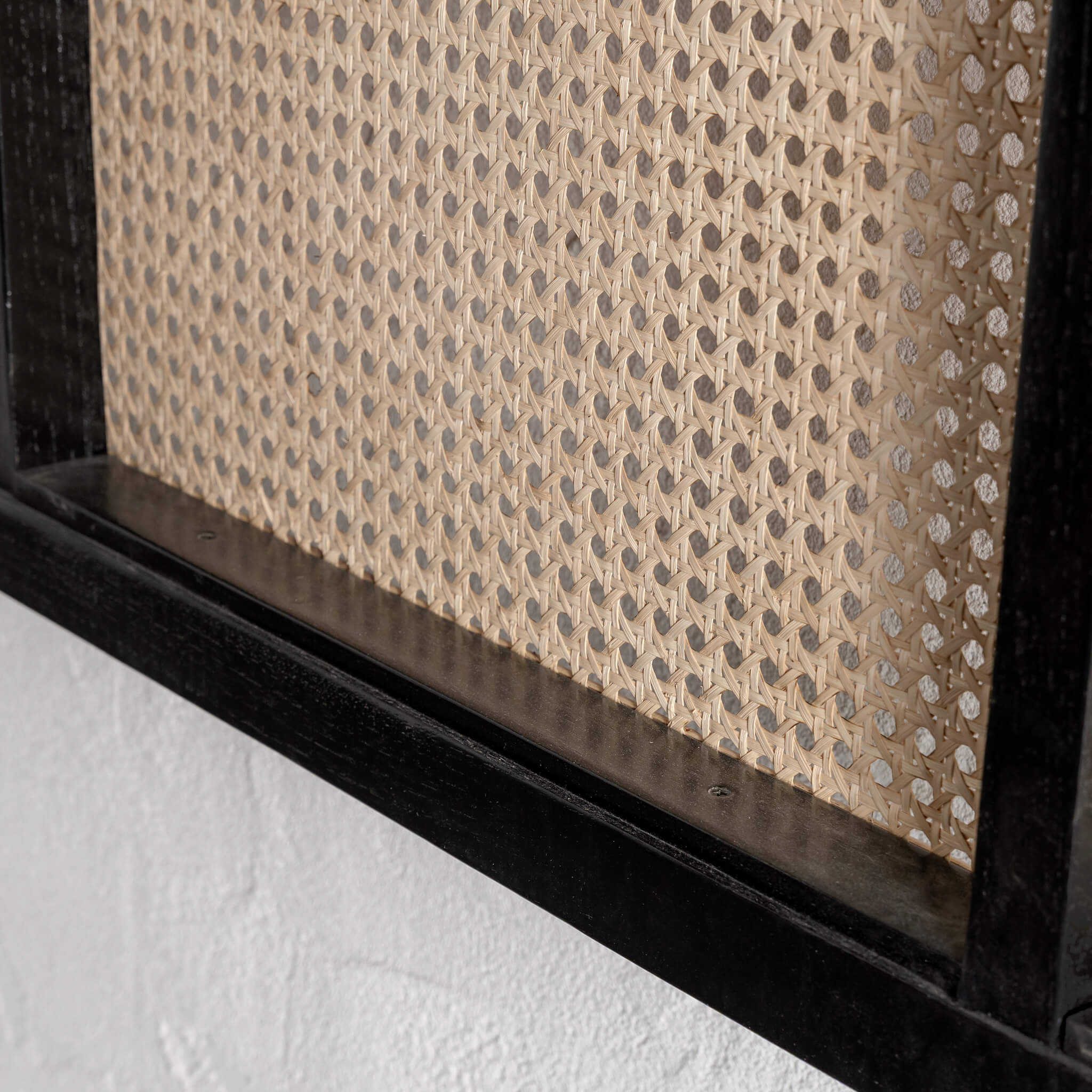 MALAND RATTAN BEDHEAD | BLACK FRAME + NATURAL RATTAN - Image 7