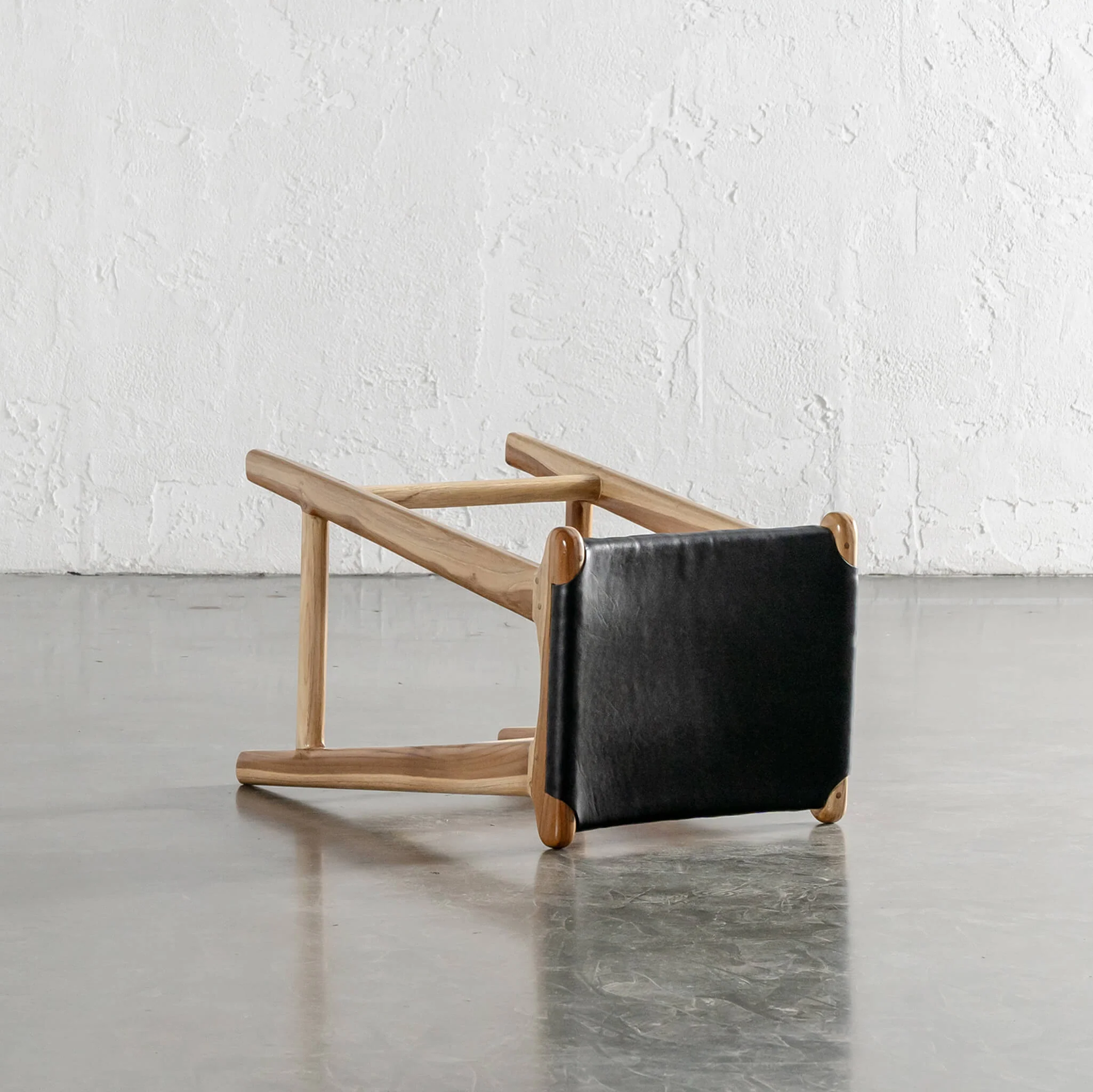 MALAND SOLID LEATHER COUNTER STOOL | BUNDLE + SAVE | BLACK LEATHER SOLID HIDE - Image 3