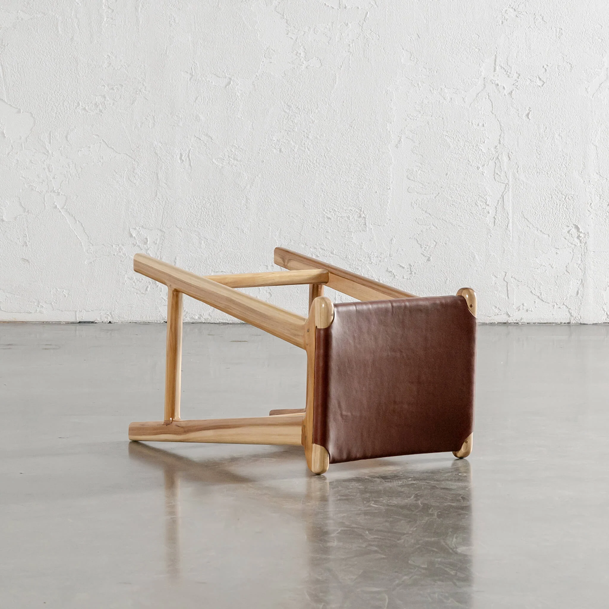MALAND SOLID LEATHER COUNTER STOOL | BUNDLE + SAVE | TAN LEATHER SOLID HIDE - Image 3