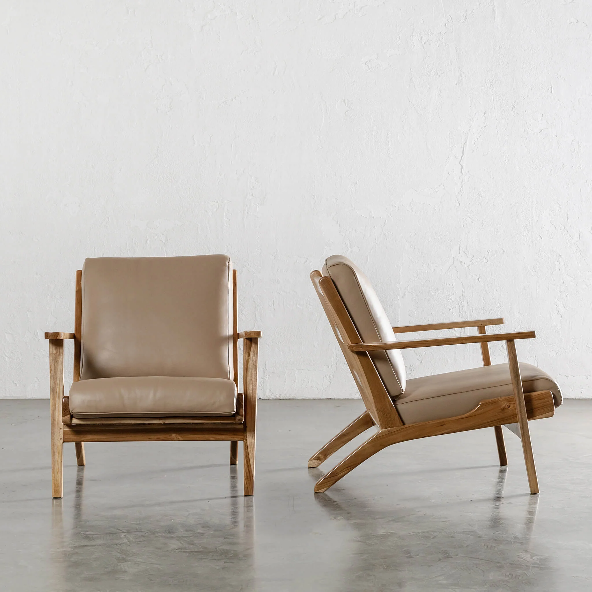 MALAND SVEN ARMCHAIR | LIGHT TAUPE LEATHER - Image 2