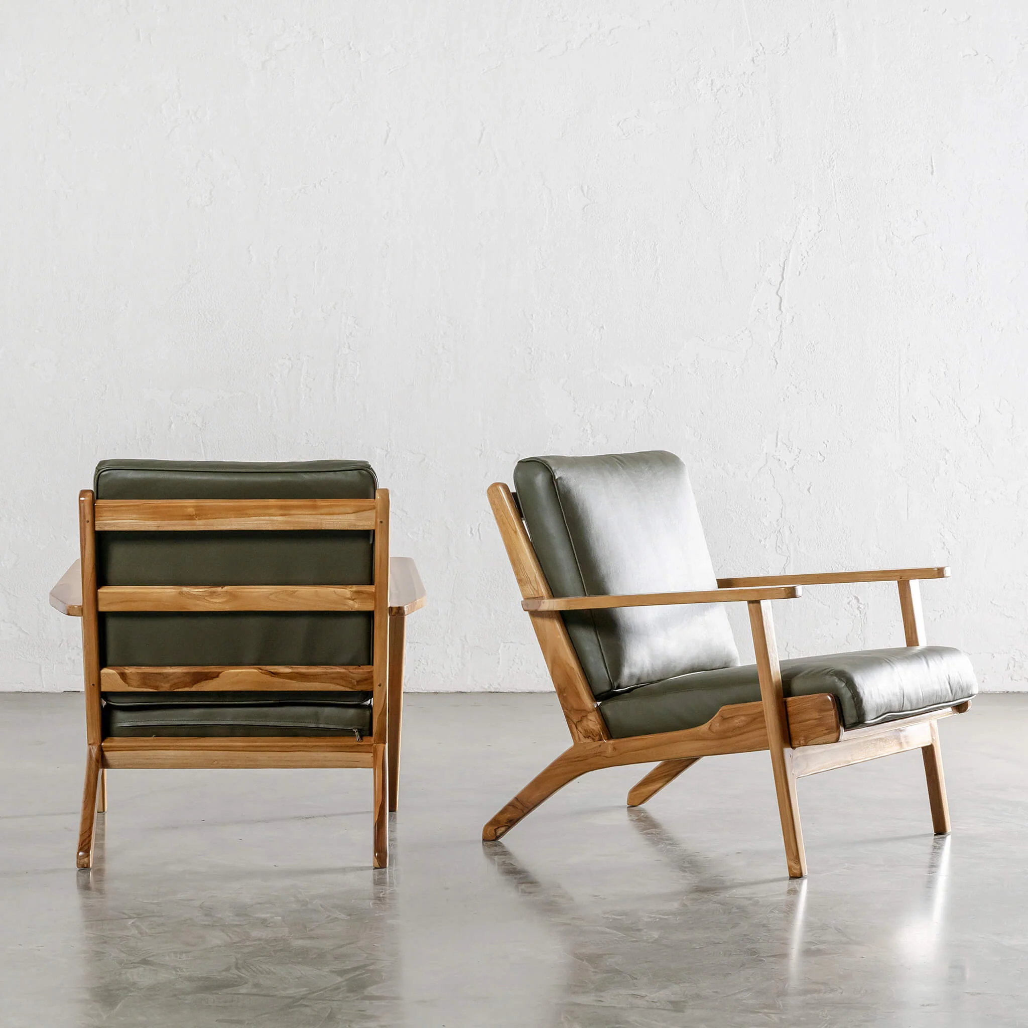 MALAND SVEN ARMCHAIR | OLIVE GREEN LEATHER - Image 4