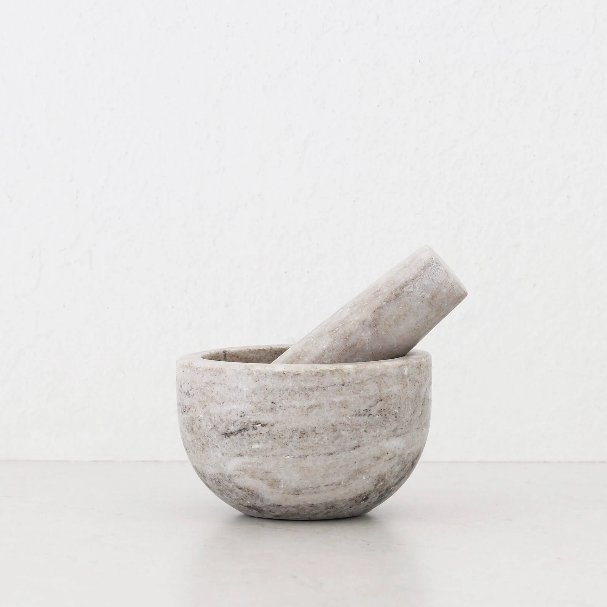 MARA MARBLE MORTAR + PESTLE  |  BEIGE  MARBLE - Image 5