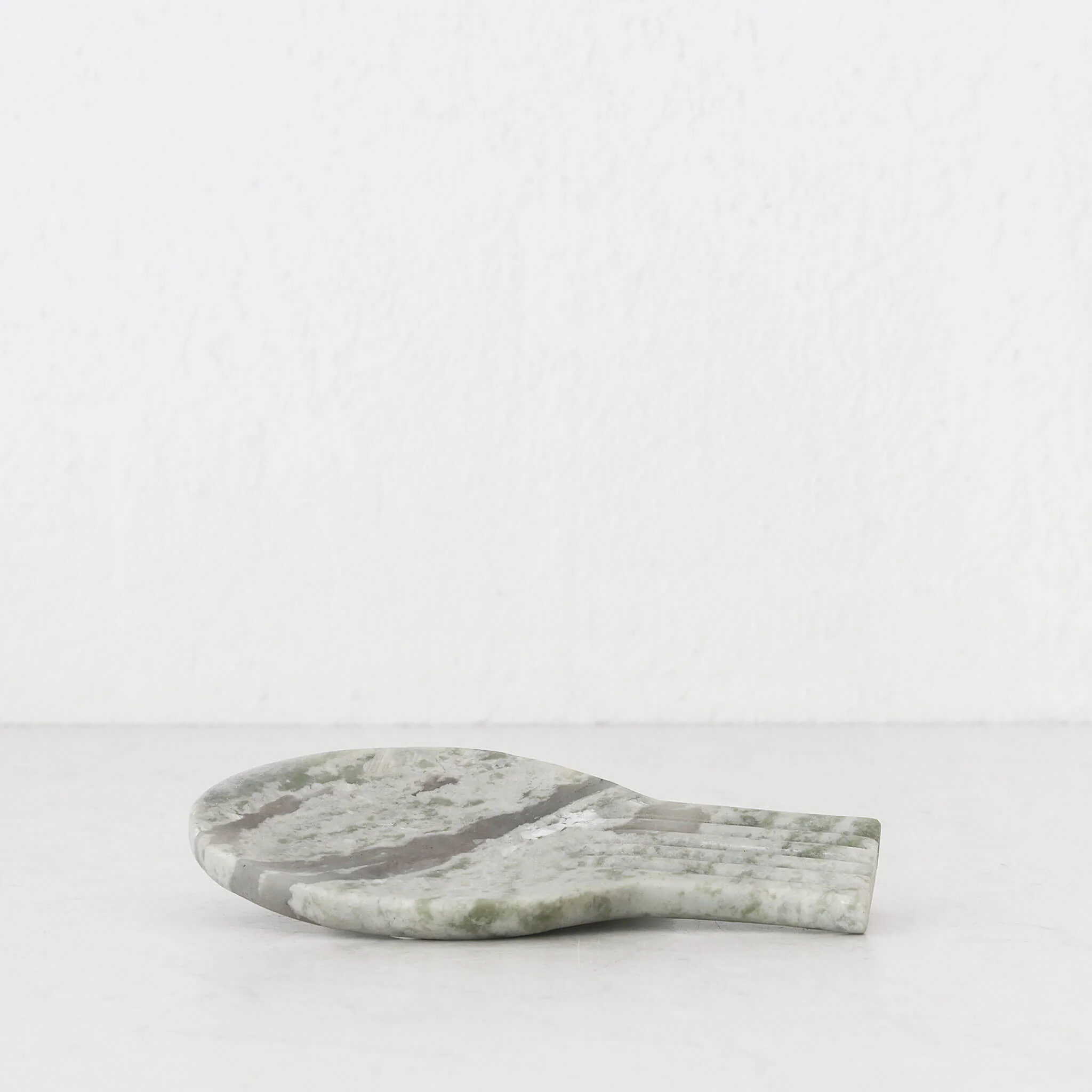 MARA RIBBED MARBLE SPOON REST | GREEN MARBLE - Image 2