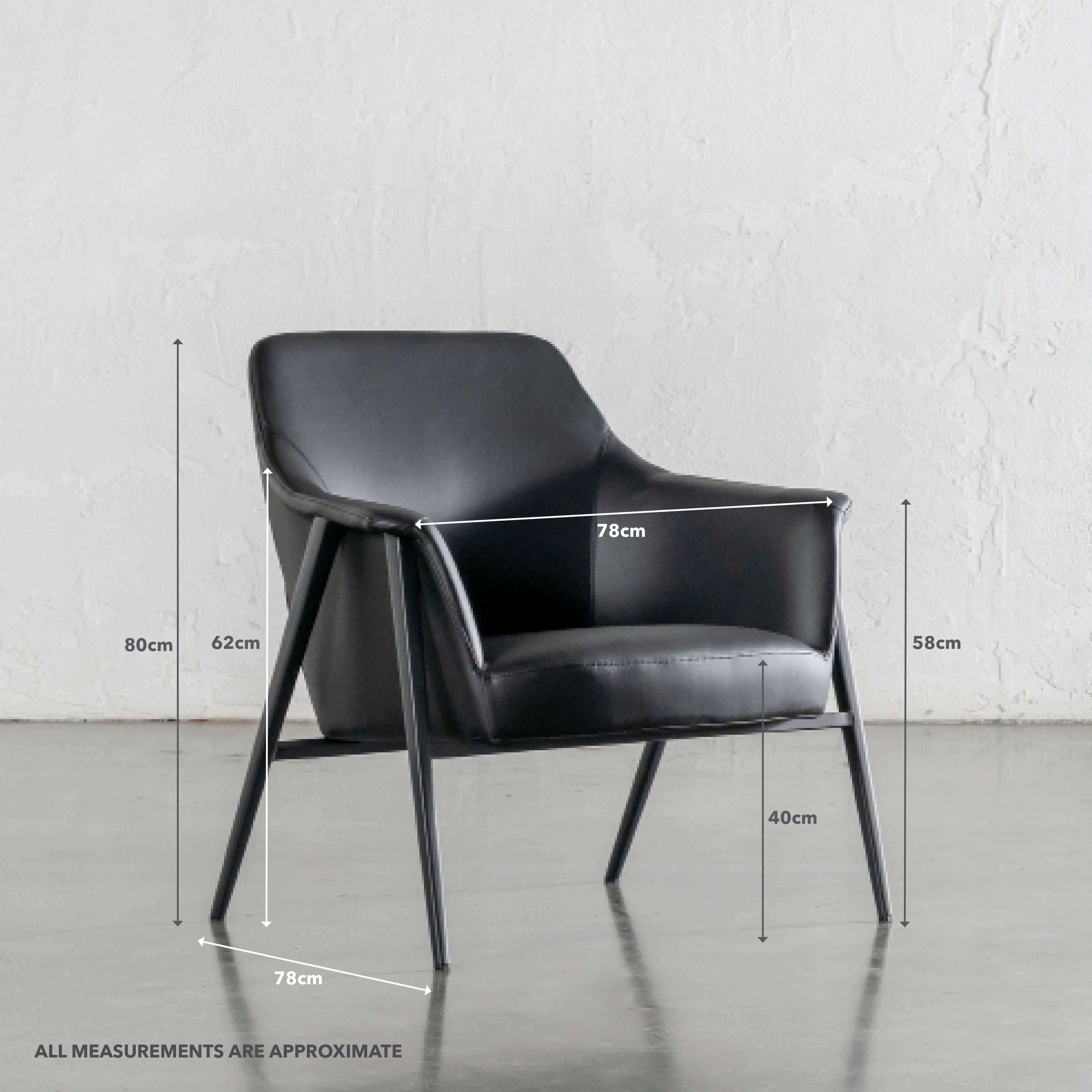 MARCUS ARMCHAIR   |  NOIR BLACK VEGAN LEATHER - Image 10