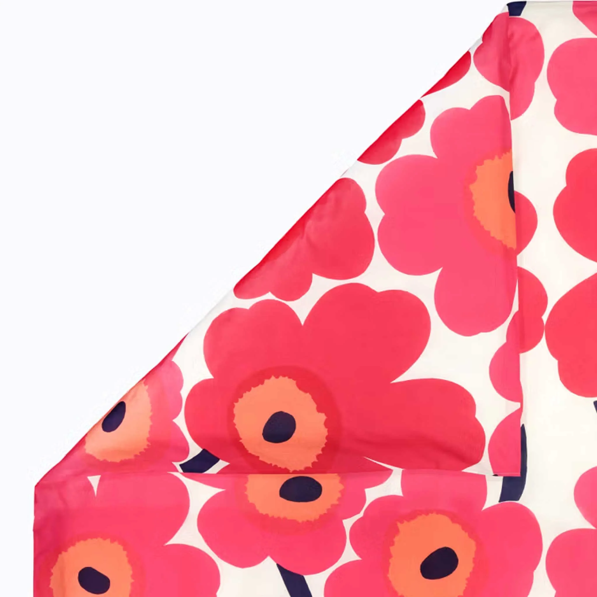 MARIMEKKO BED BUNDLE | UNIKKO DUVET QUILT COVER + 2 PILLOWCASES | RED + PINK - Image 3