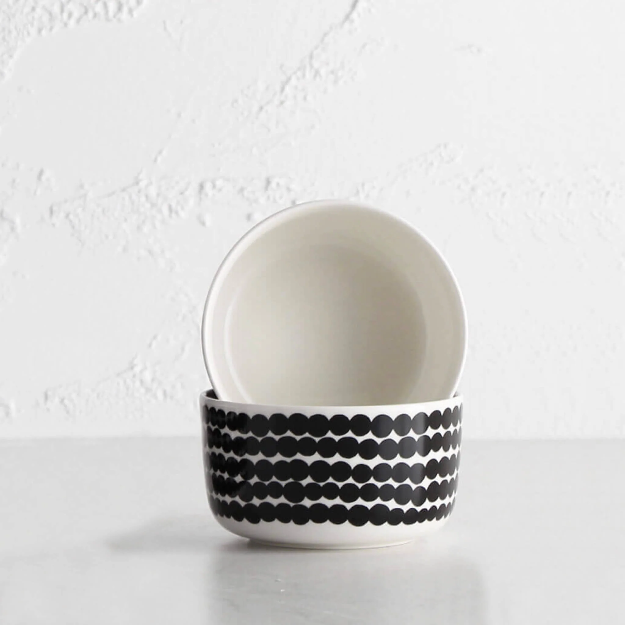 MARIMEKKO | SIIRTOLAPUUTARHA BOWL 5DL | BLACK + WHITE | BUNDLE X2