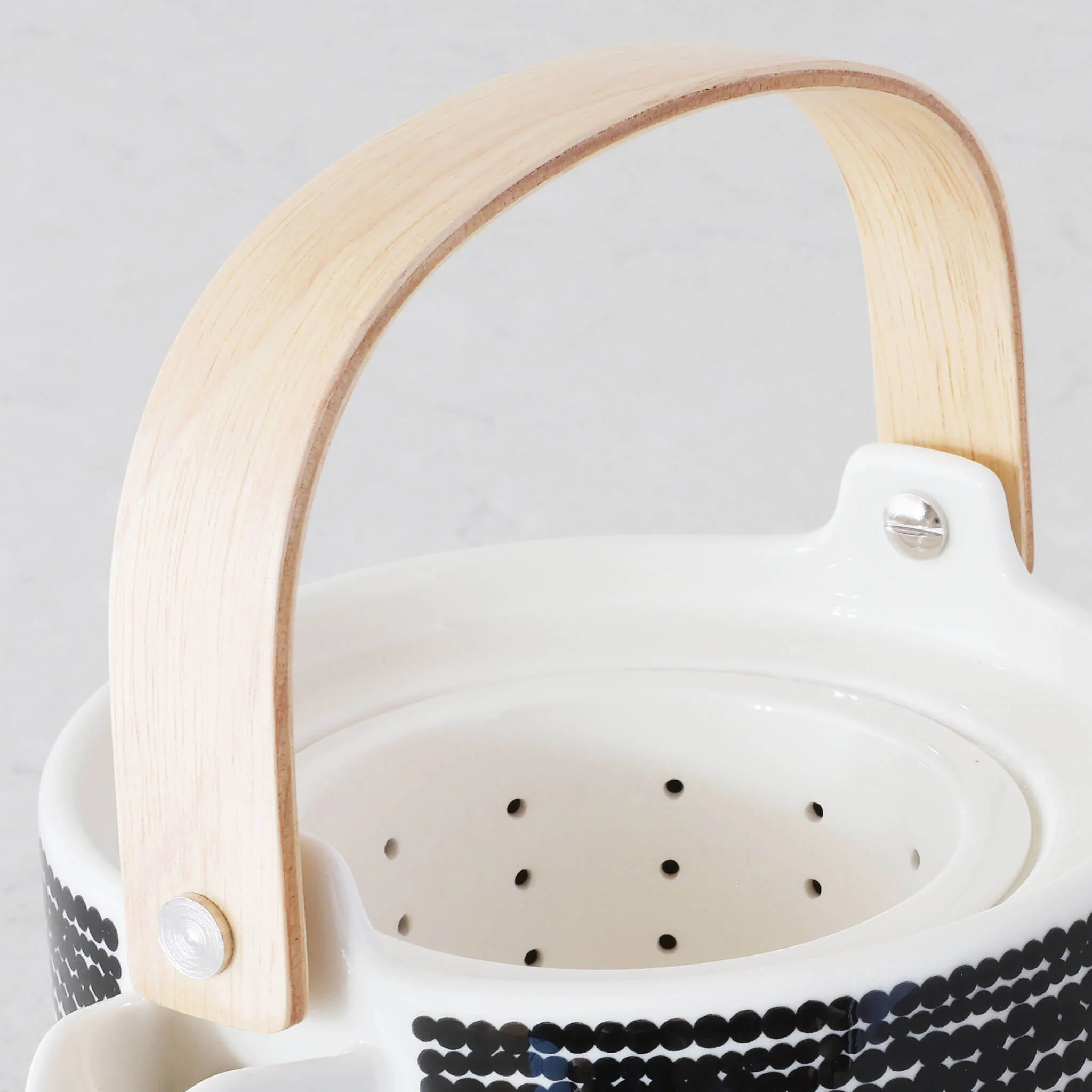 MARIMEKKO | OIVA SIIRTOLAPUUTARHA TEAPOT 7DL | BLACK + WHITE - Image 5