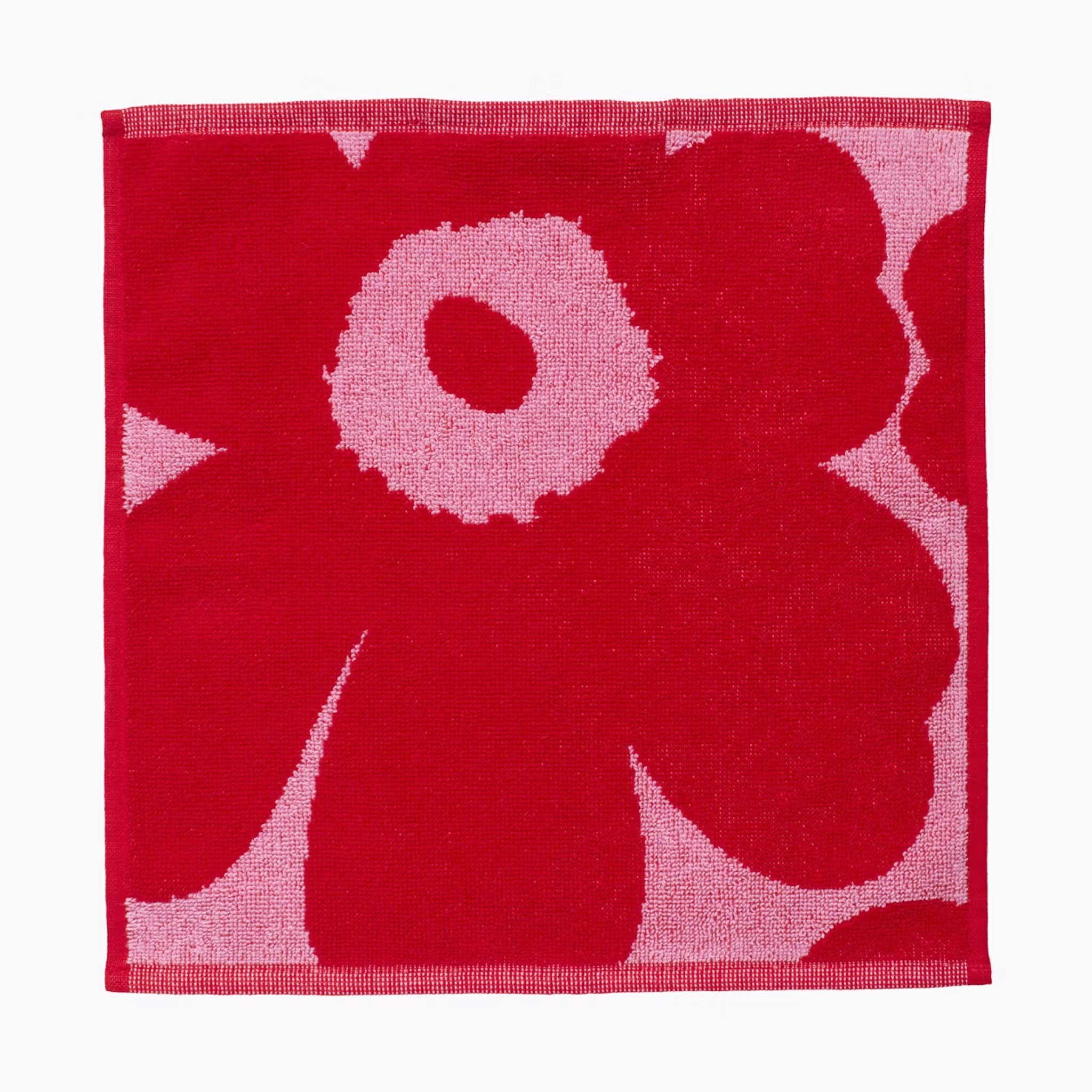 MARIMEKKO | UNIKKO BATH TOWEL BUNDLE DOUBLE | RED + LIGHT PINK - Image 3