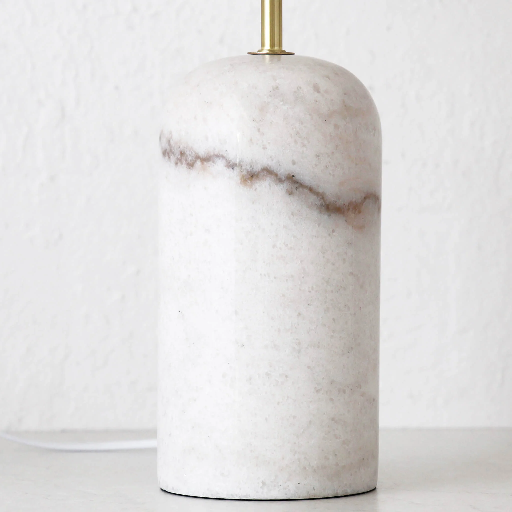 MISSOURI MARBLE TABLE LAMP BUNDLE X2  |  WHITE MARBLE - Image 3
