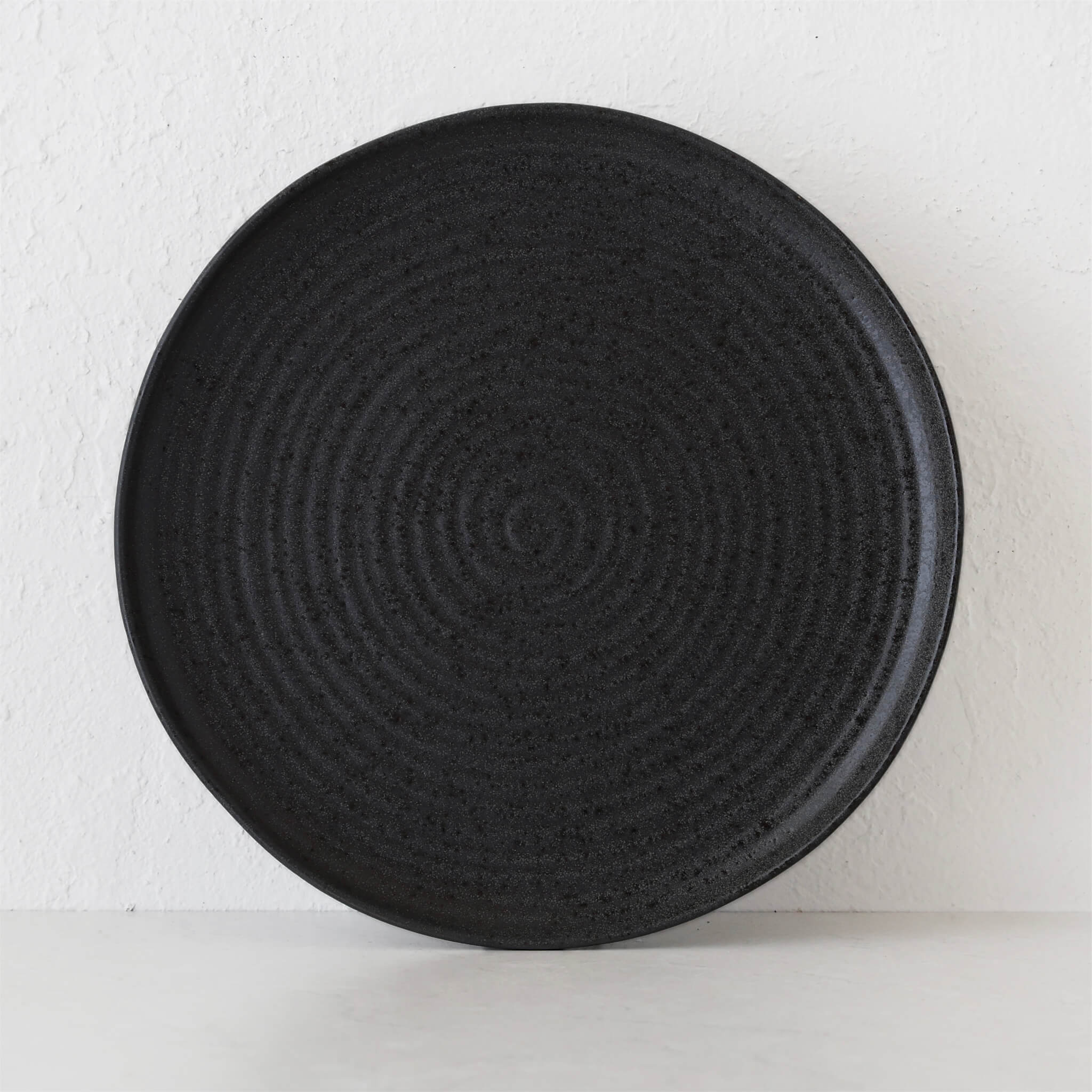 OTTAWA STONEWARE FOOTED CAKE STAND  |  STONE - Image 2