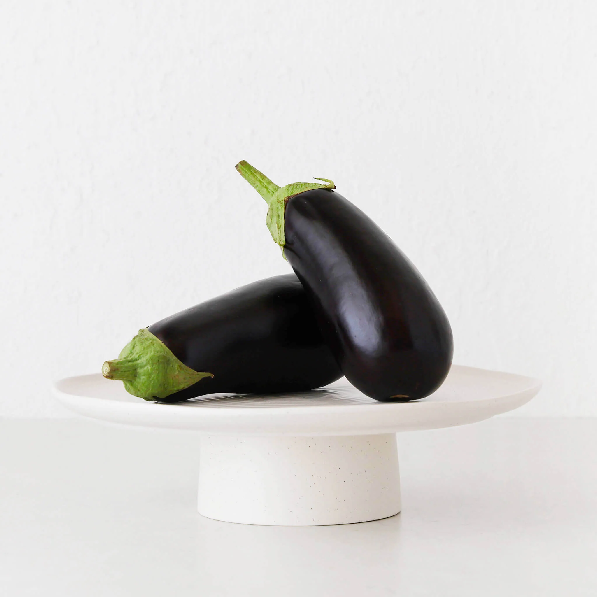 OTTAWA STONEWARE FOOTED CAKE STAND | CALICO
