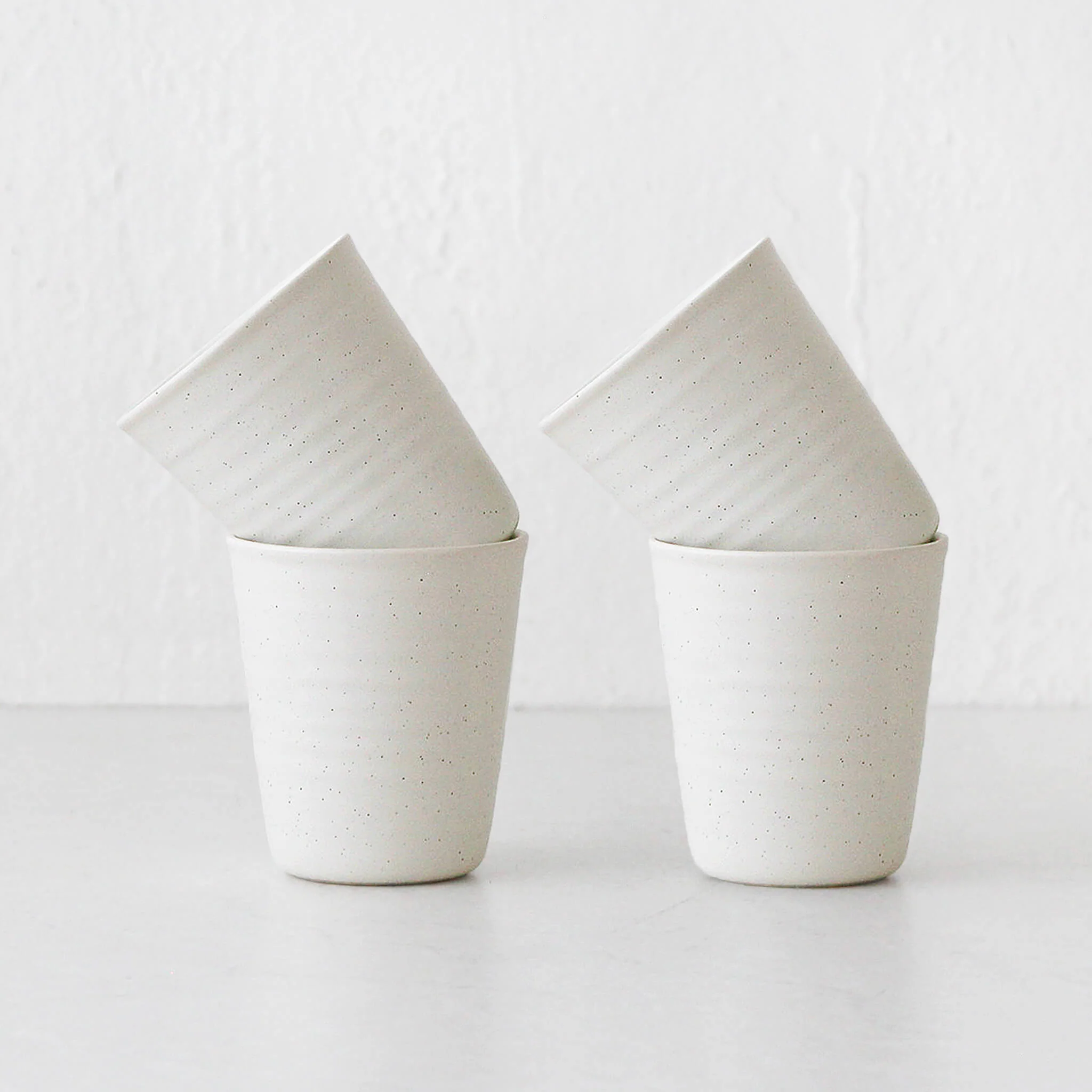 OTTAWA STONEWARE LATTE CUPS | BUNDLE X4 | CALICO