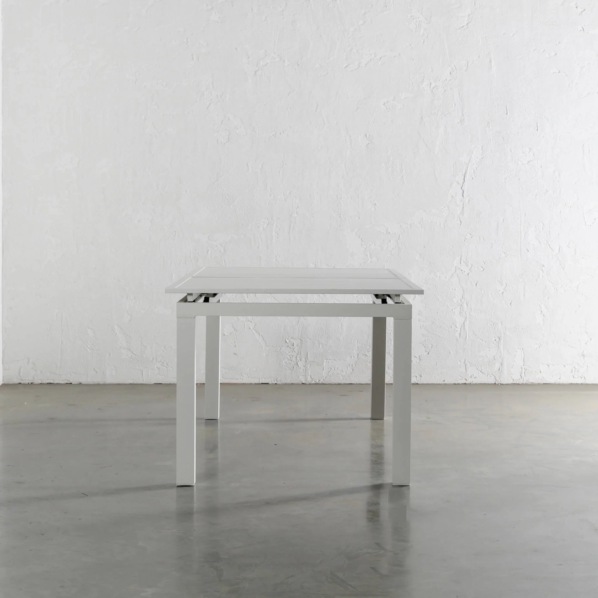 PALOMA MODERNA OUTDOOR EXTENSION DINING TABLE   |  WHITE ALUMINIUM  |  180 - 240CM - Image 6