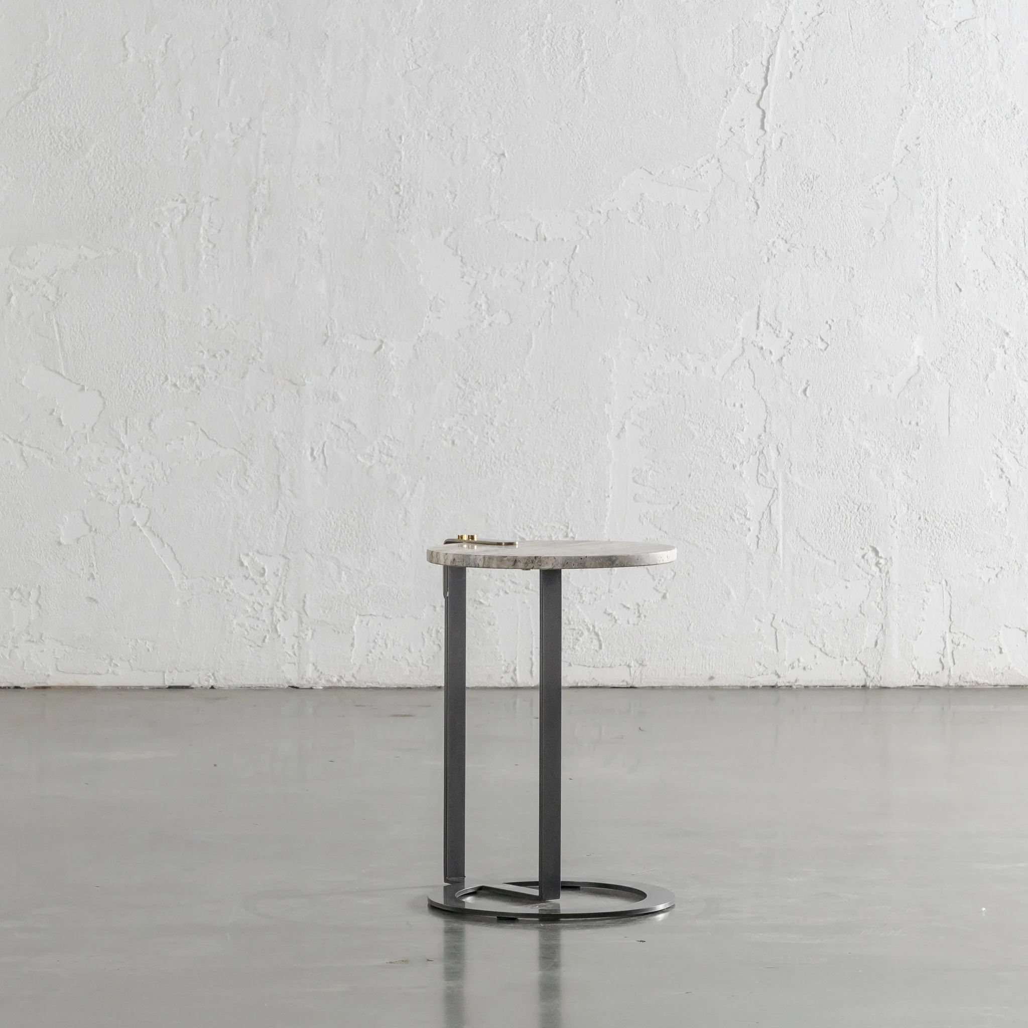 PANZANO ROUND SIDE TABLE  |  NATURAL MARBLE - Image 4