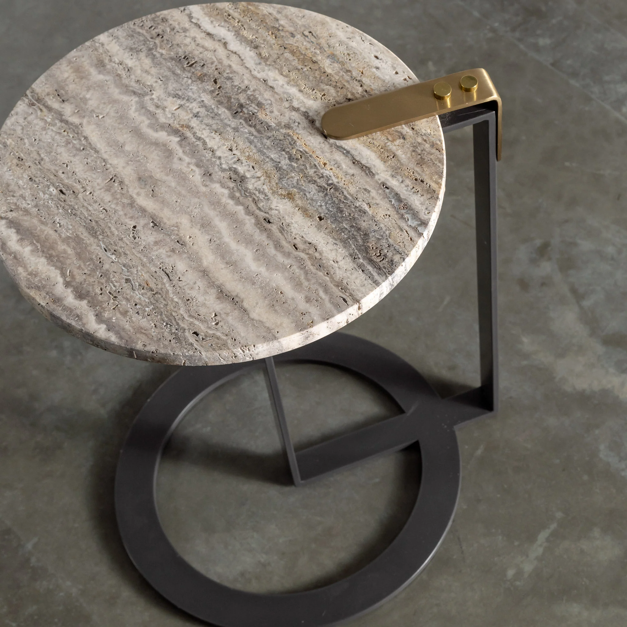 PANZANO ROUND SIDE TABLE  |  NATURAL MARBLE - Image 5