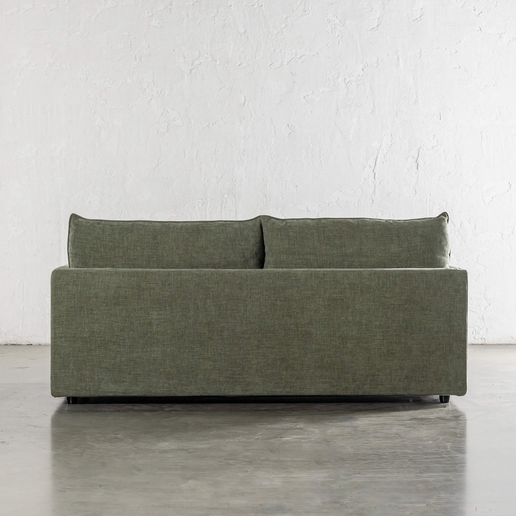 PILOTI BREMAN SLIP COVER SOFA BED  |  3.5 SEATER  |  CYPRESS VINE GREEN - Image 2