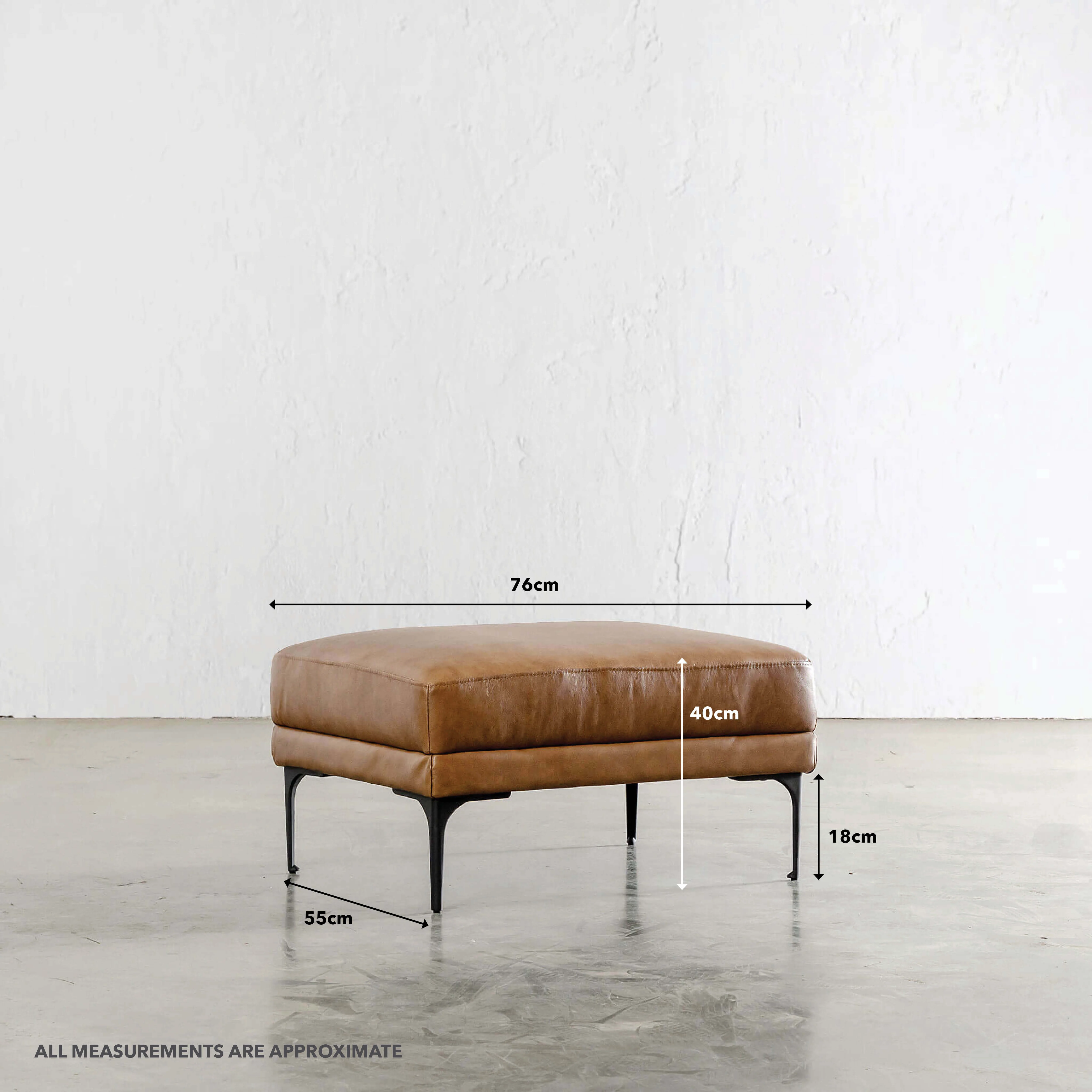 PILOTI OTTOMAN | DAKOTA SADDLE TAN - Image 3