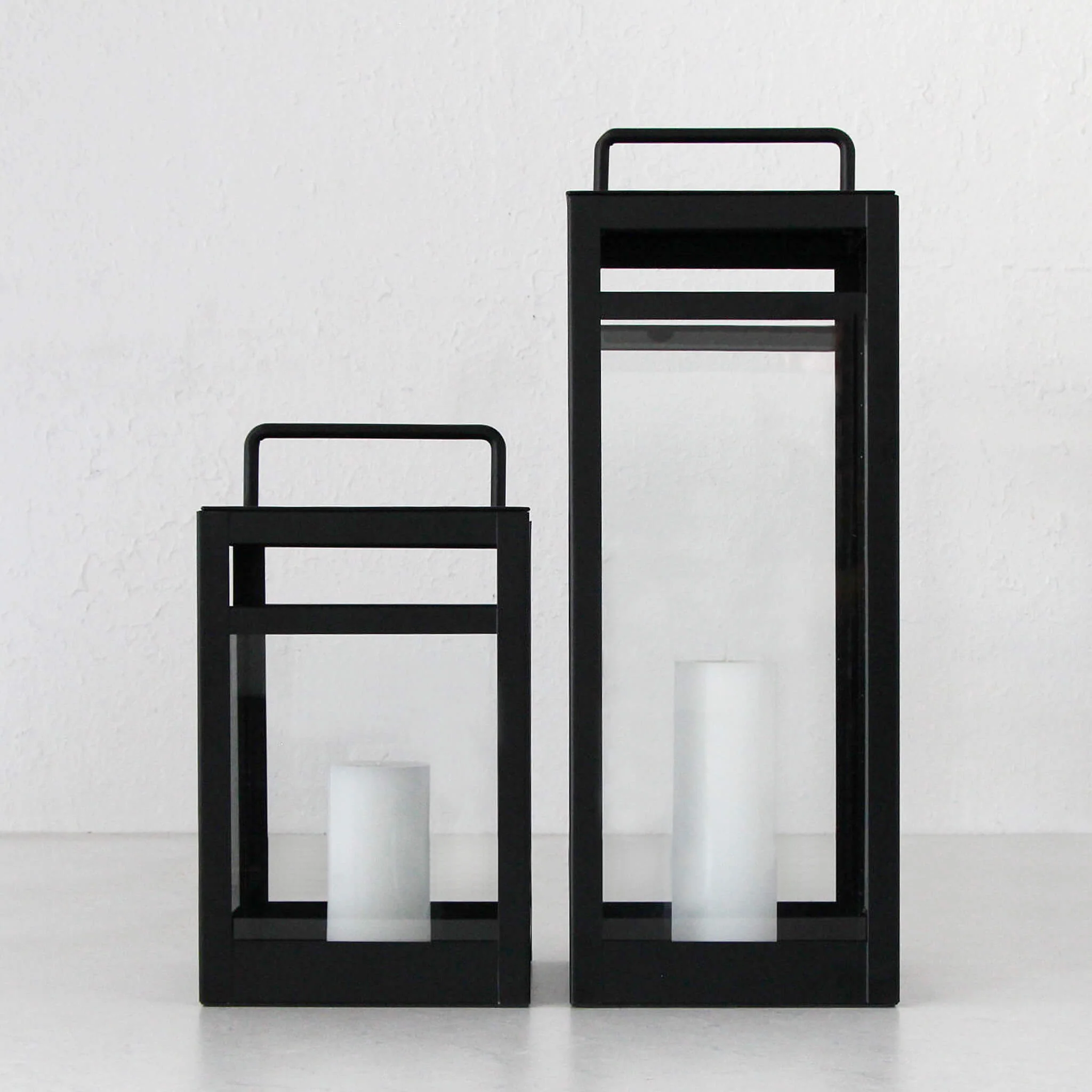 LBD EXCLUSIVE | LUCANO HURRICANE LANTERN BUNDLE X2 | MEDIUM + LARGE | BLACK