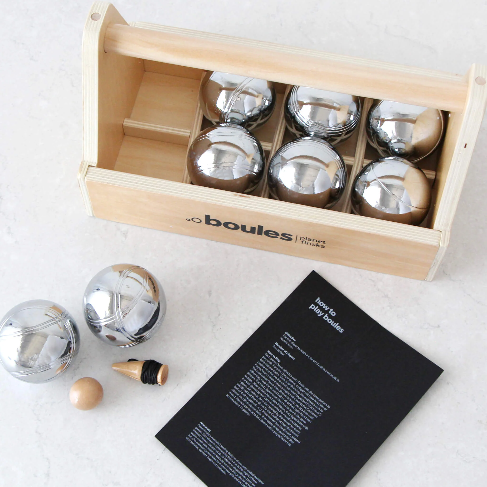 PREMIUM TOOLBOX BOULES  |  PLANET FINSKA  |  LAWN GAME - Image 2