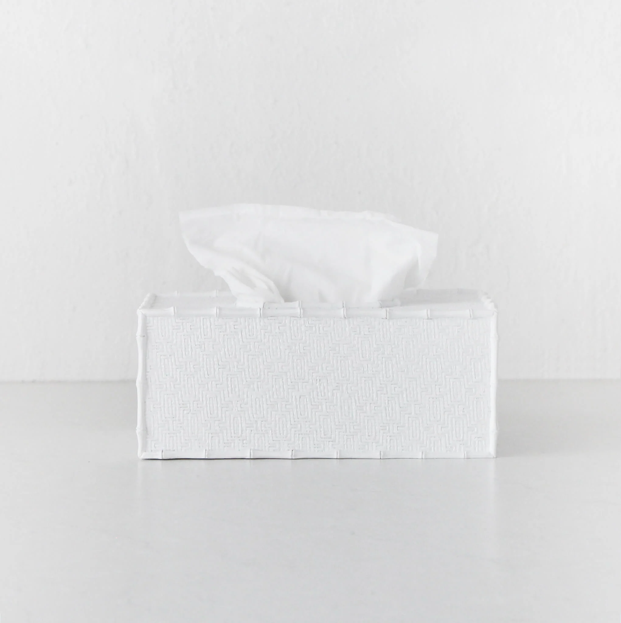 RAFFLES TISSUE BOX COVER BUNDLE X2  |  RECTANGLE  |  WHITE WEAVE - Image 4