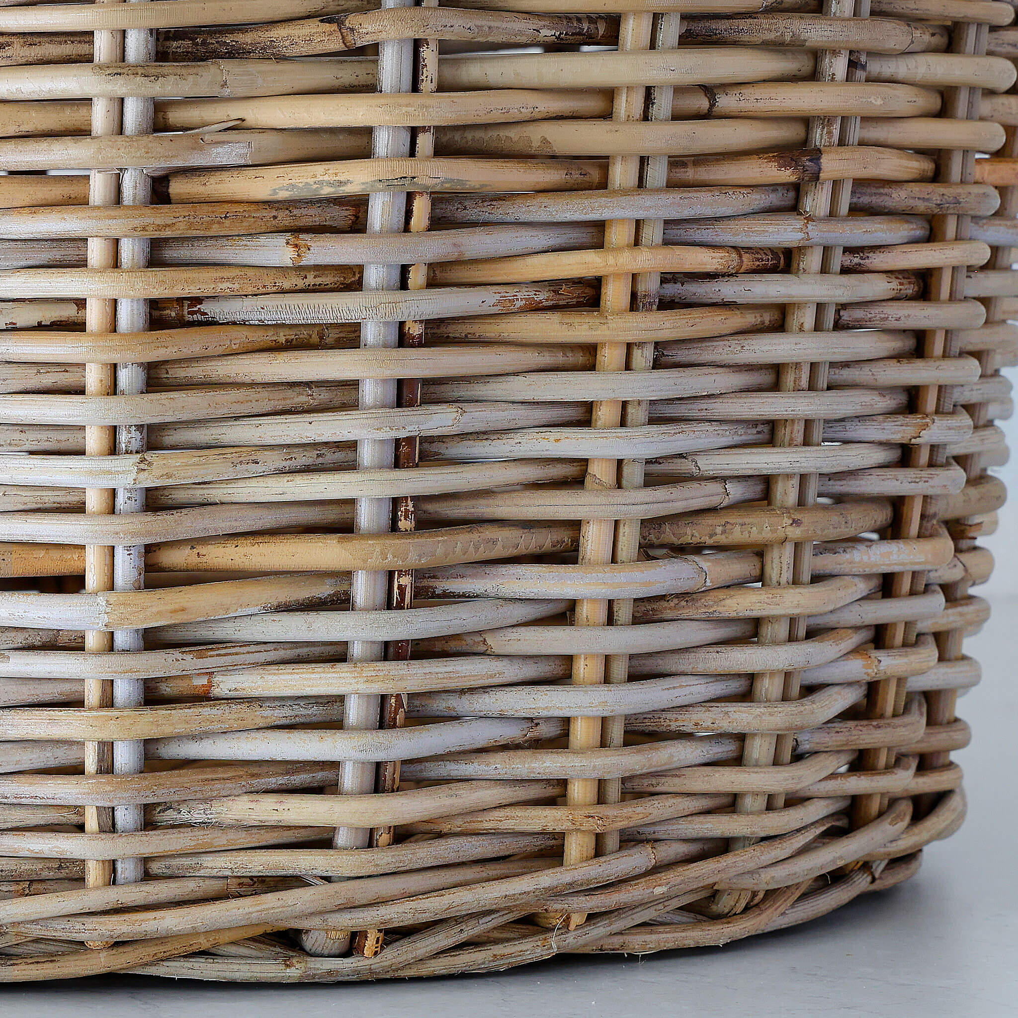 RIVIERE RATTAN ROUND PLANTER BASKETS BUNDLE X2 | LARGE + X LARGE - Image 4