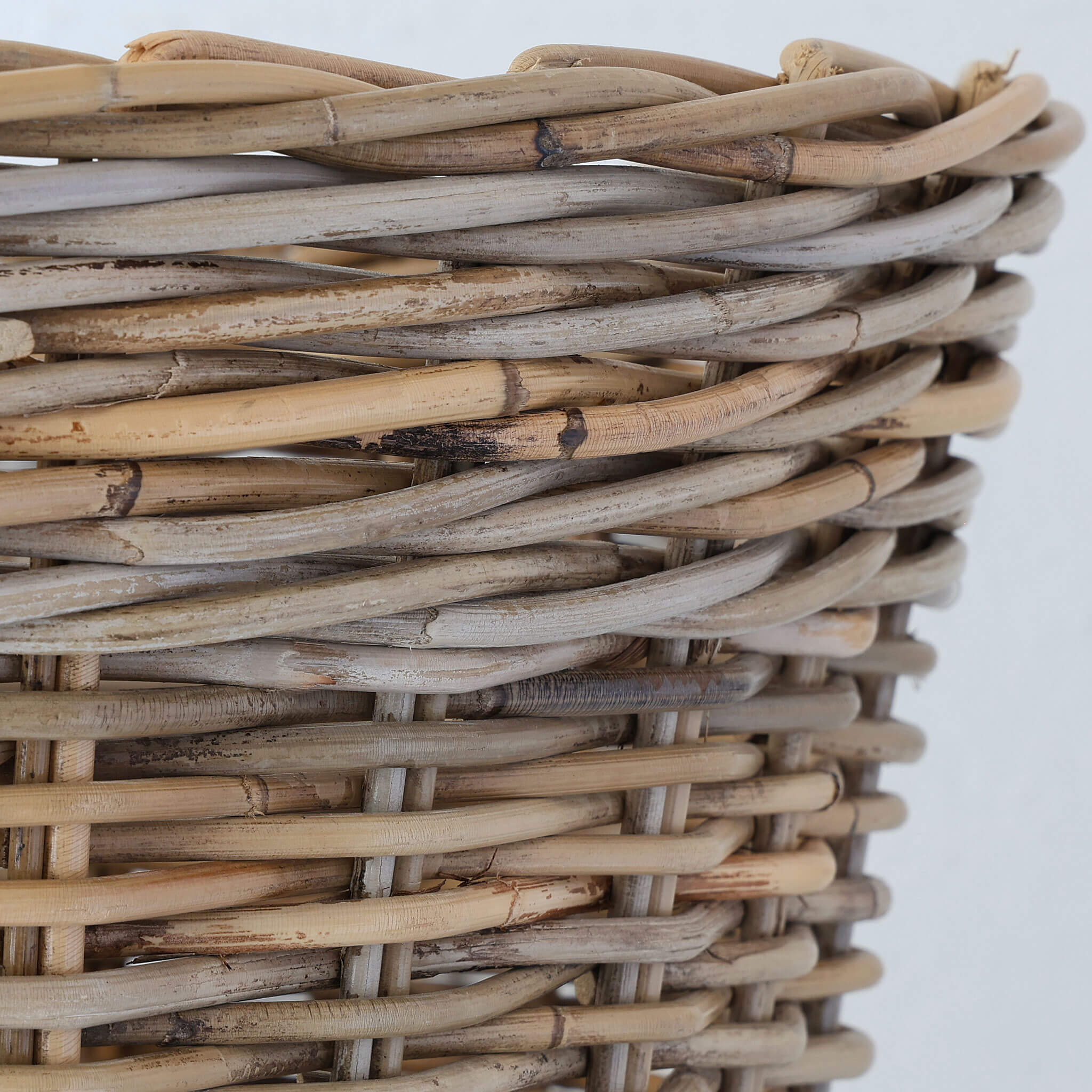 RIVIERE RATTAN SQUARE PLANTER BASKETS BUNDLE X2 | LARGE + X LARGE - Image 5