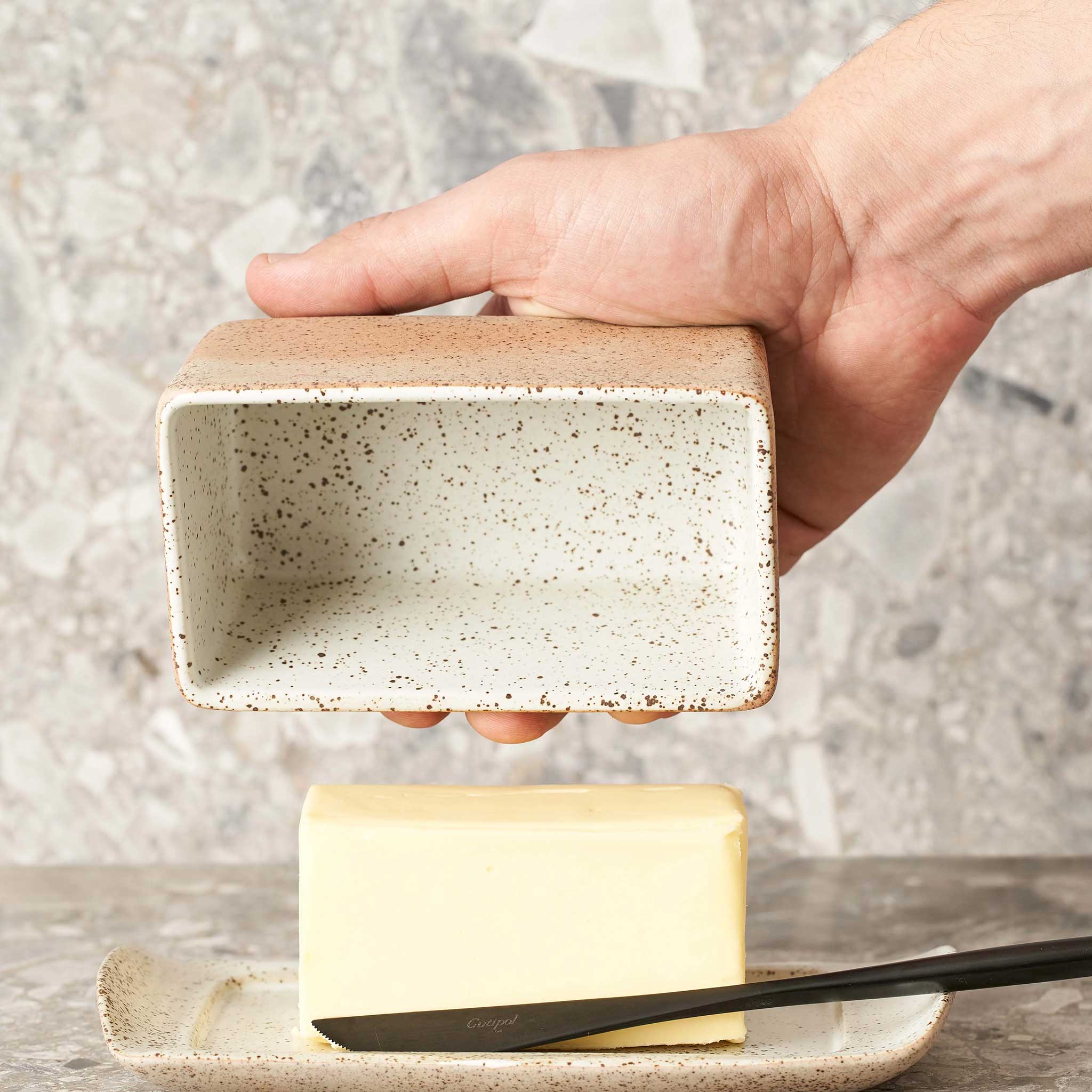 ROBERT GORDON | BUTTER DISH | GARDEN TO TABLE | NATURAL STONEWARE - Image 3