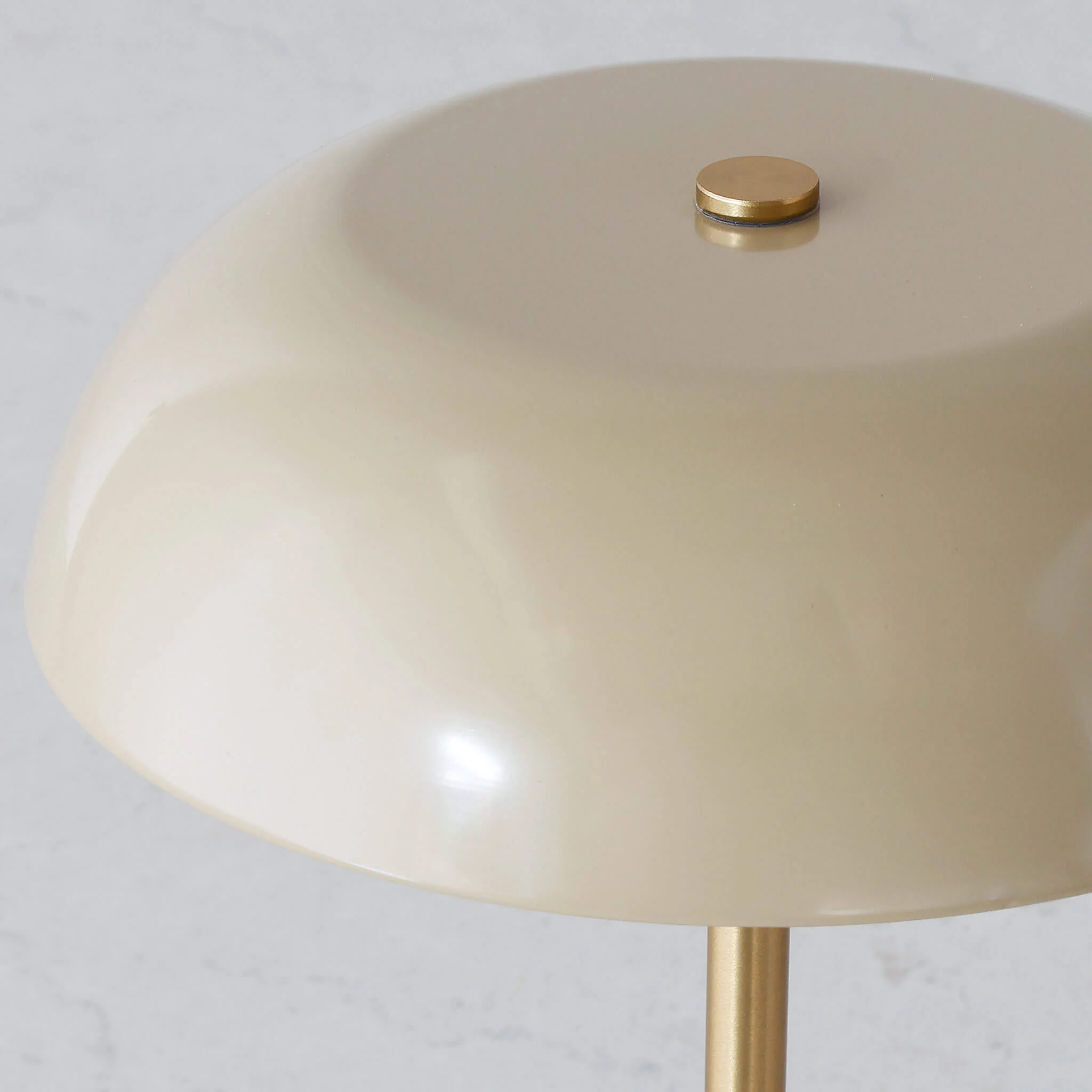 SAO MARTINHO DOME LED RECHARGEABLE INDOOR/OUTDOOR LAMP BUNDLE X2 | 21CM | TAUPE + ANTIQUE BRASS - Image 4