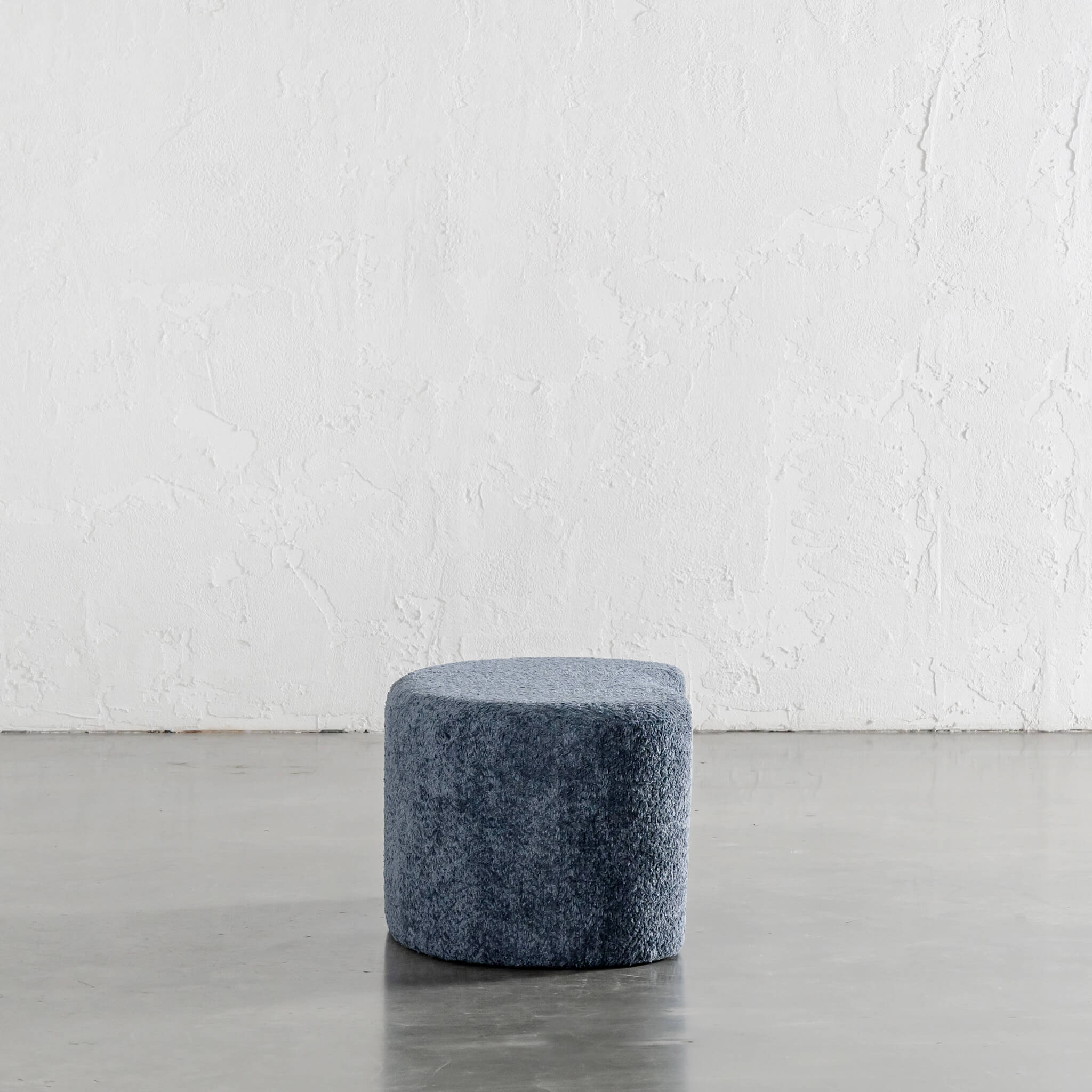 SEVILLA ORGANIC BEAN OTTOMAN BENCH BUNDLE X2  |  80CM + 120CM  |  REEF NAVY BOUCLE - Image 2