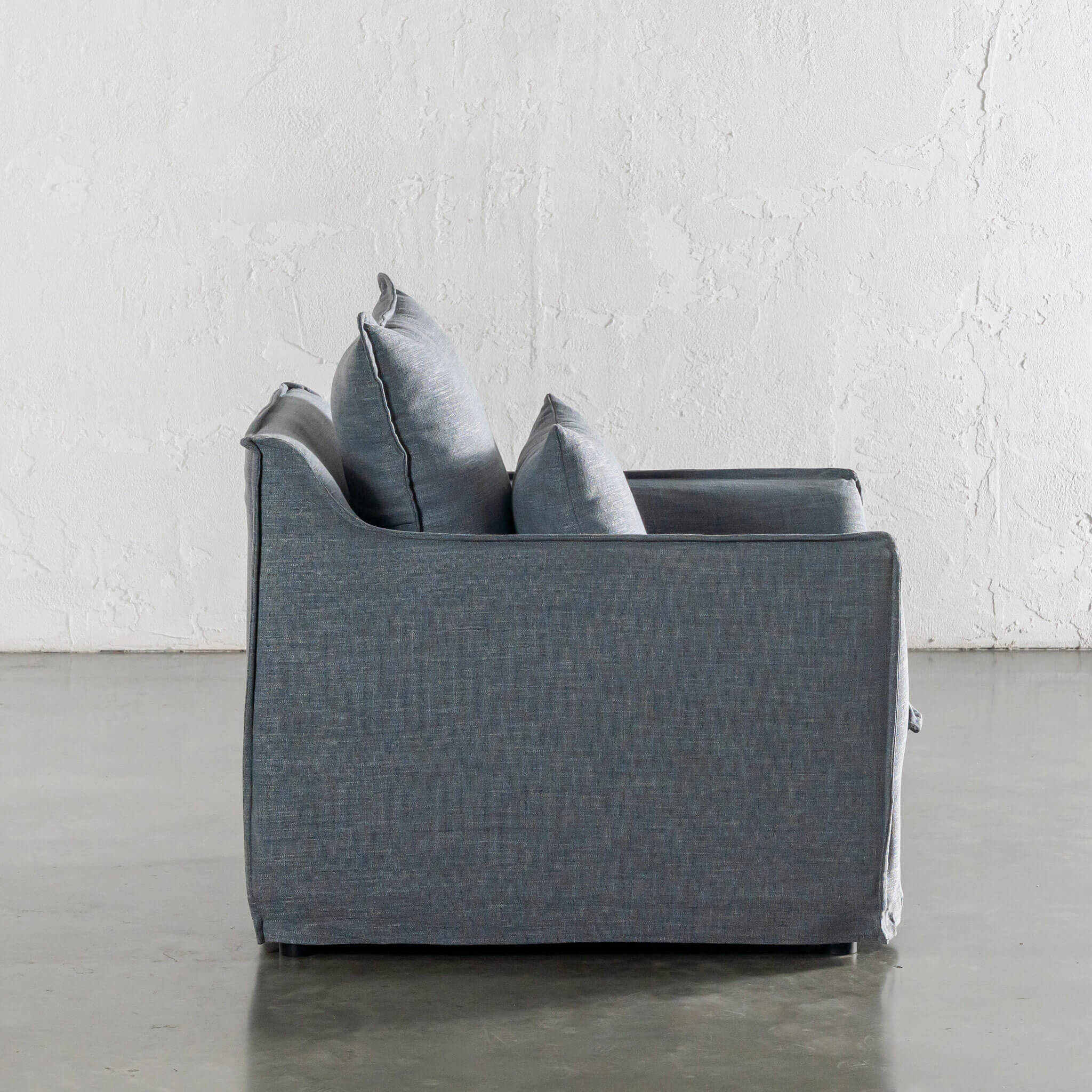 SEVILLA SLIP COVER ARMCHAIR  |  INDIGO HAZE - Image 5