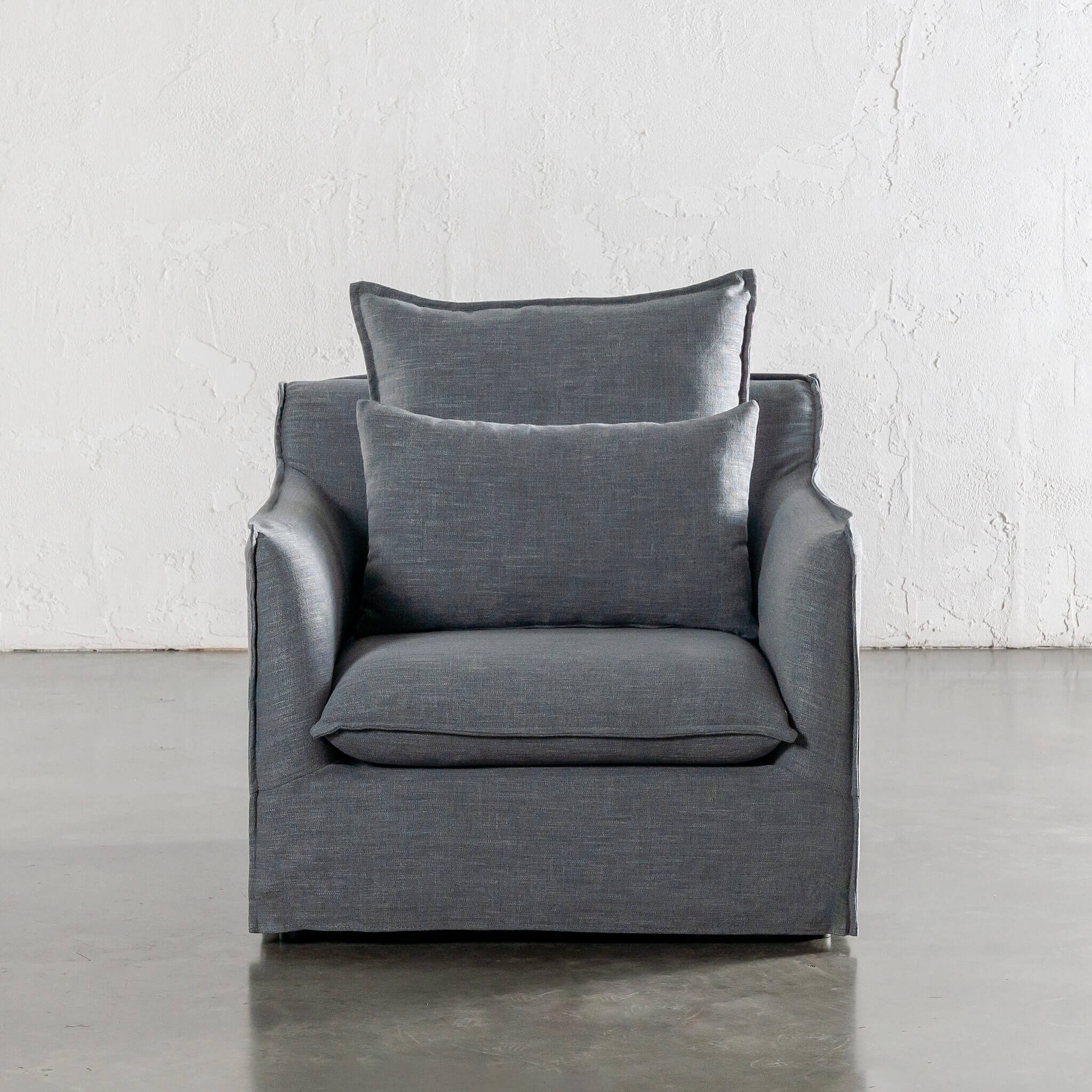 SEVILLA SLIP COVER ARMCHAIR  |  INDIGO HAZE - Image 7