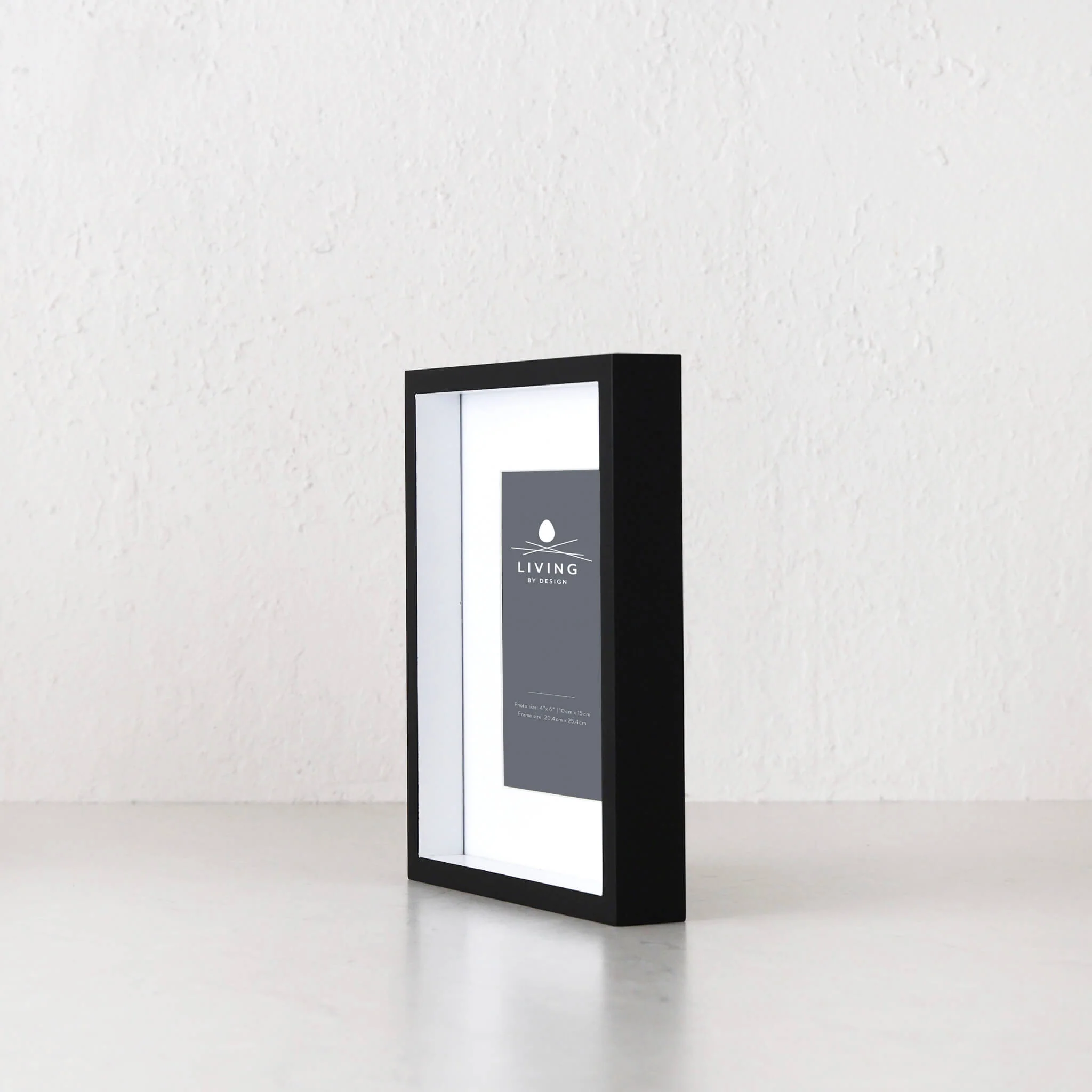 LBD EXCLUSIVE  |  TRENTO BOX PHOTO FRAME  |  4X6"  |  BLACK - Image 2