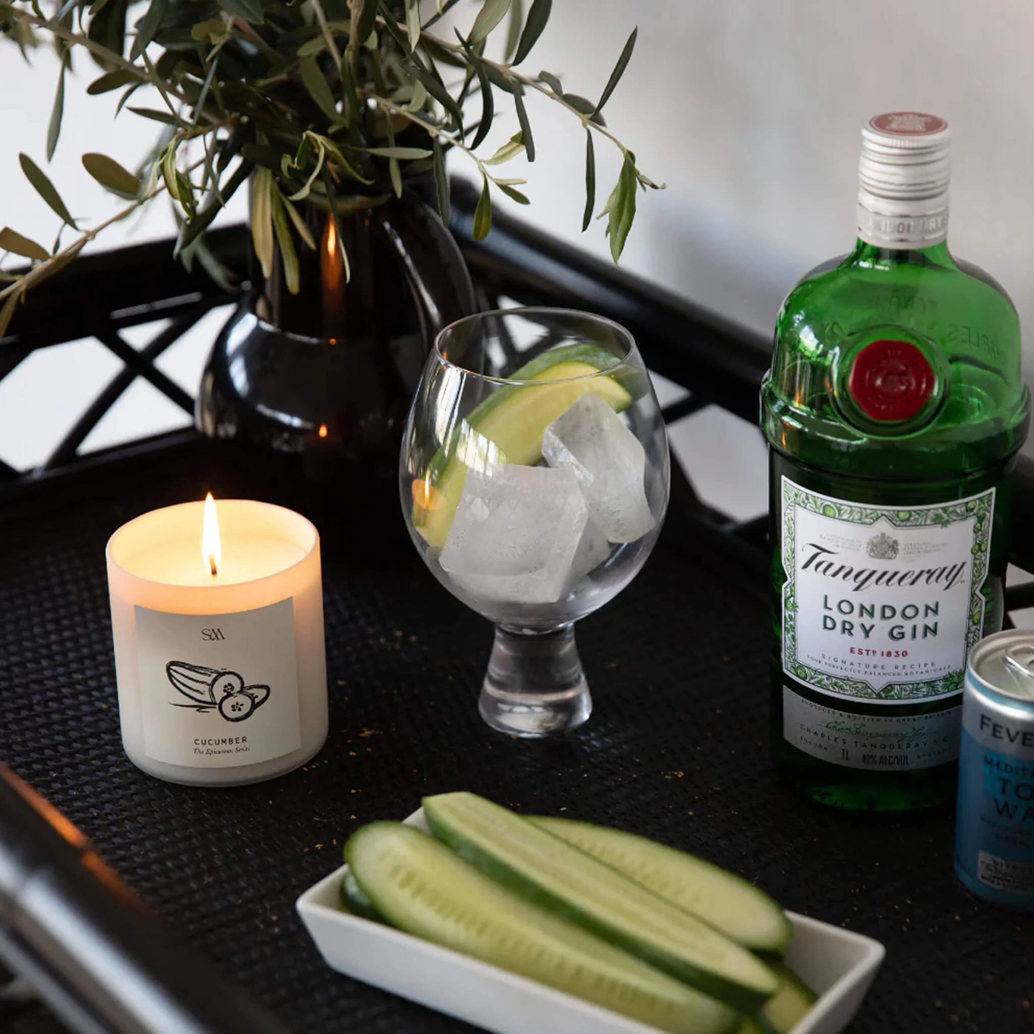 STUDIO MCKENNA  |  EPICUREAN SERIES SCENTED 325G CANDLE  |  FRESH CUCUMBER - Image 2