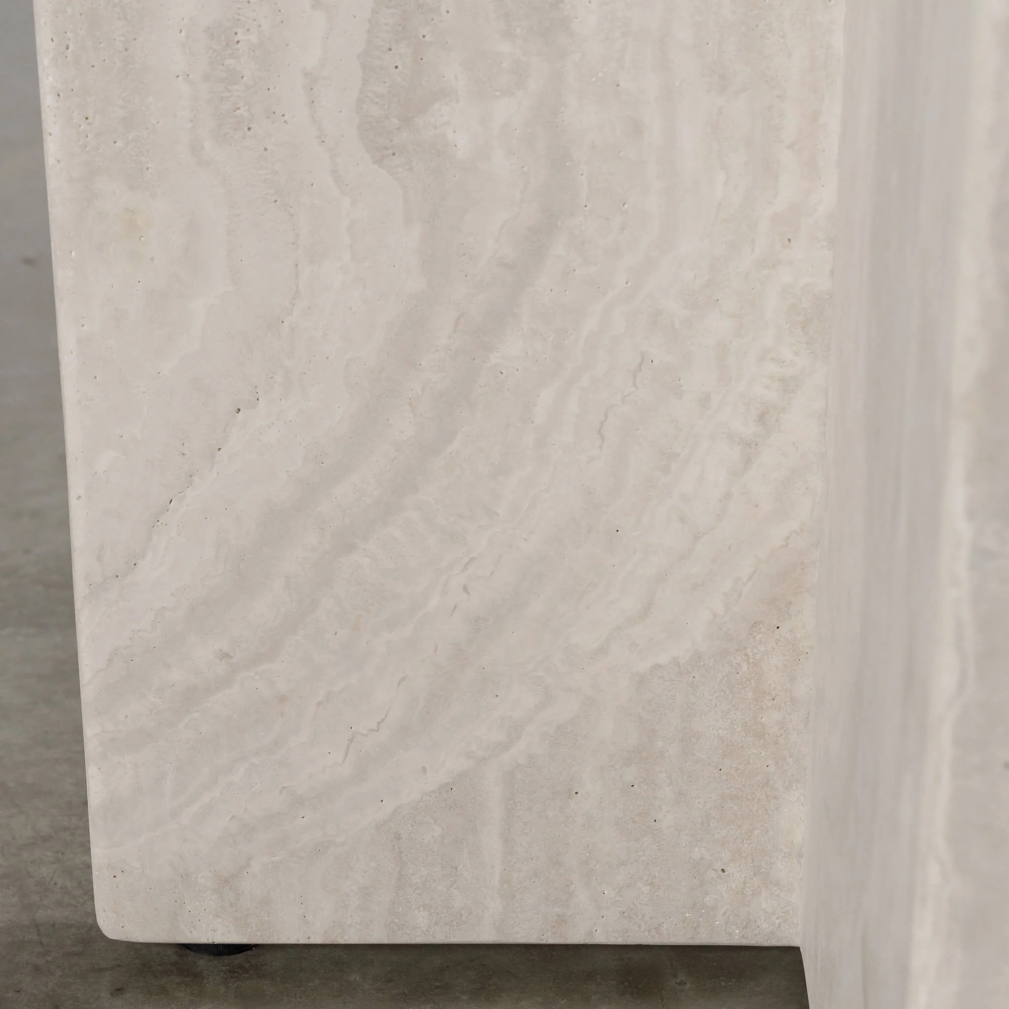 TOULON MARBLE DINING TABLE  |   240CM + 270CM  |  BIRCH ASH WOOD GRAIN  |  CAPIR NUTMEG MARBLE - Image 3