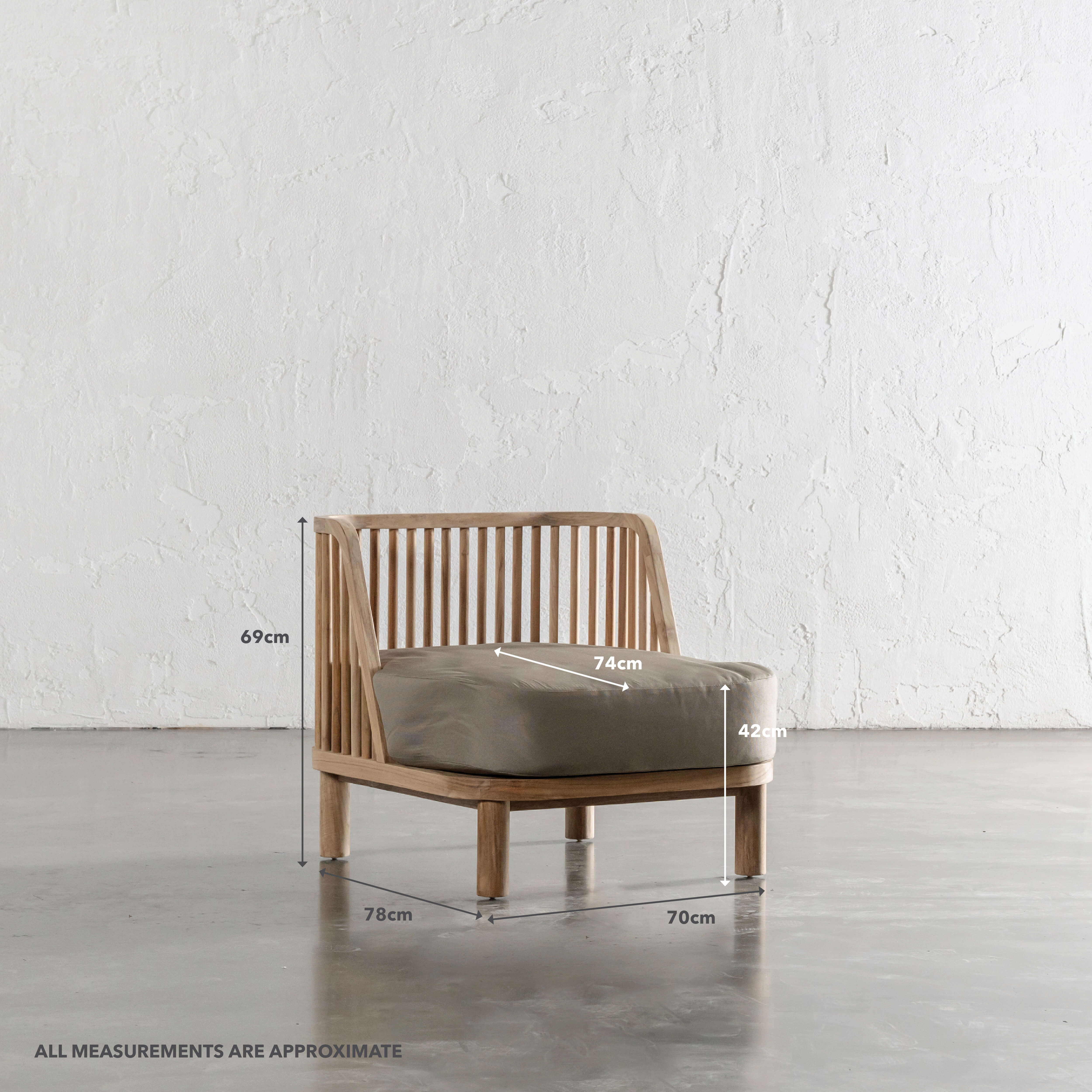 JASPER ULU SPINDLE TIMBER OUTDOOR SOFA CHAIR | BEIGE - Image 10