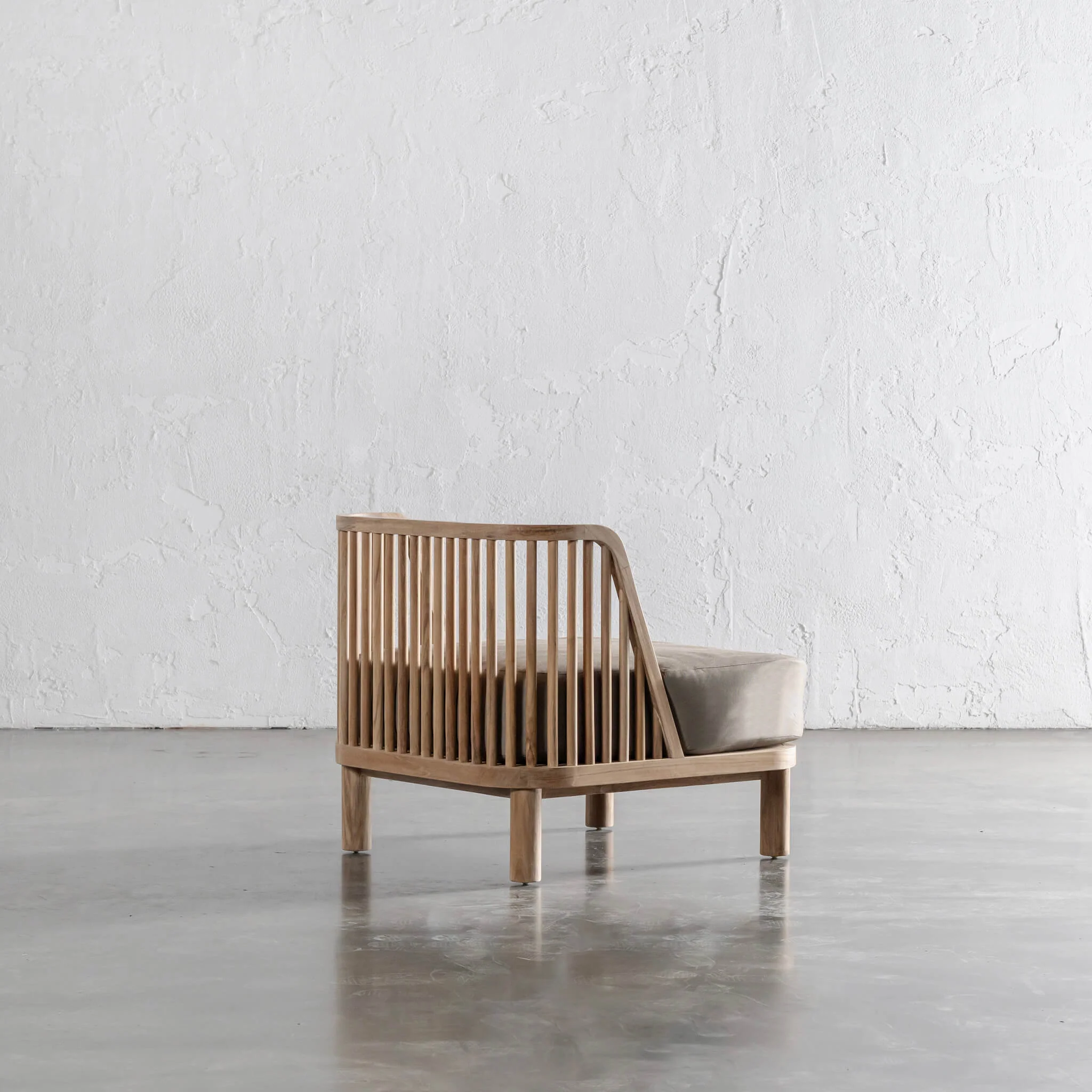 JASPER ULU SPINDLE TIMBER OUTDOOR SOFA CHAIR | BEIGE - Image 2