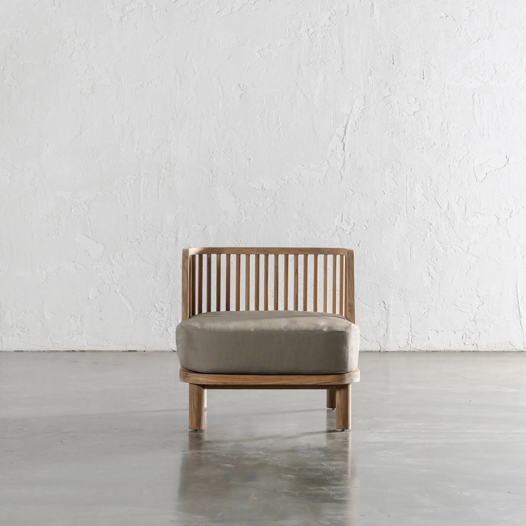 JASPER ULU SPINDLE TIMBER OUTDOOR SOFA CHAIR | BEIGE - Image 6
