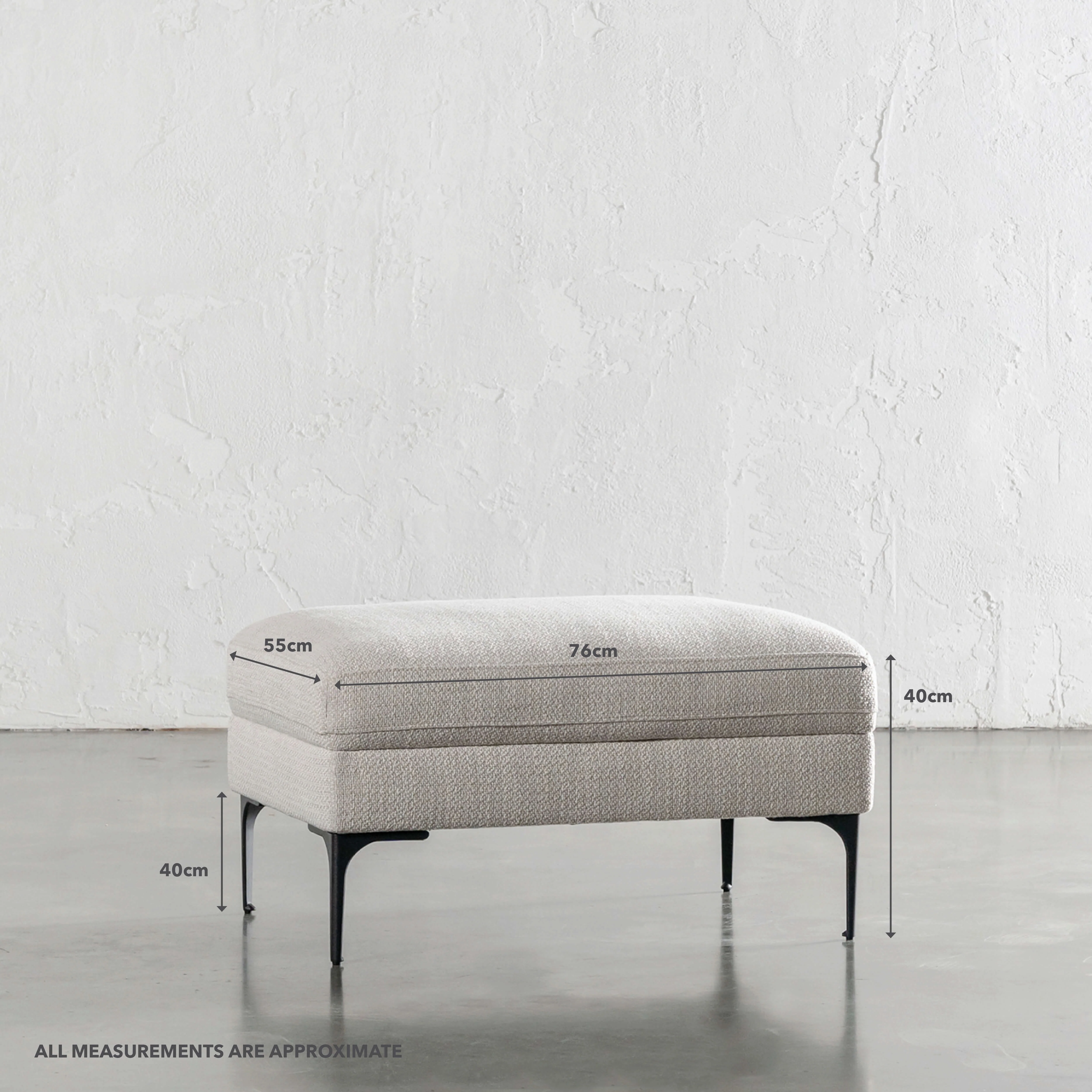 VITTORIA OTTOMAN | CHALKSTONE WEAVE - Image 7