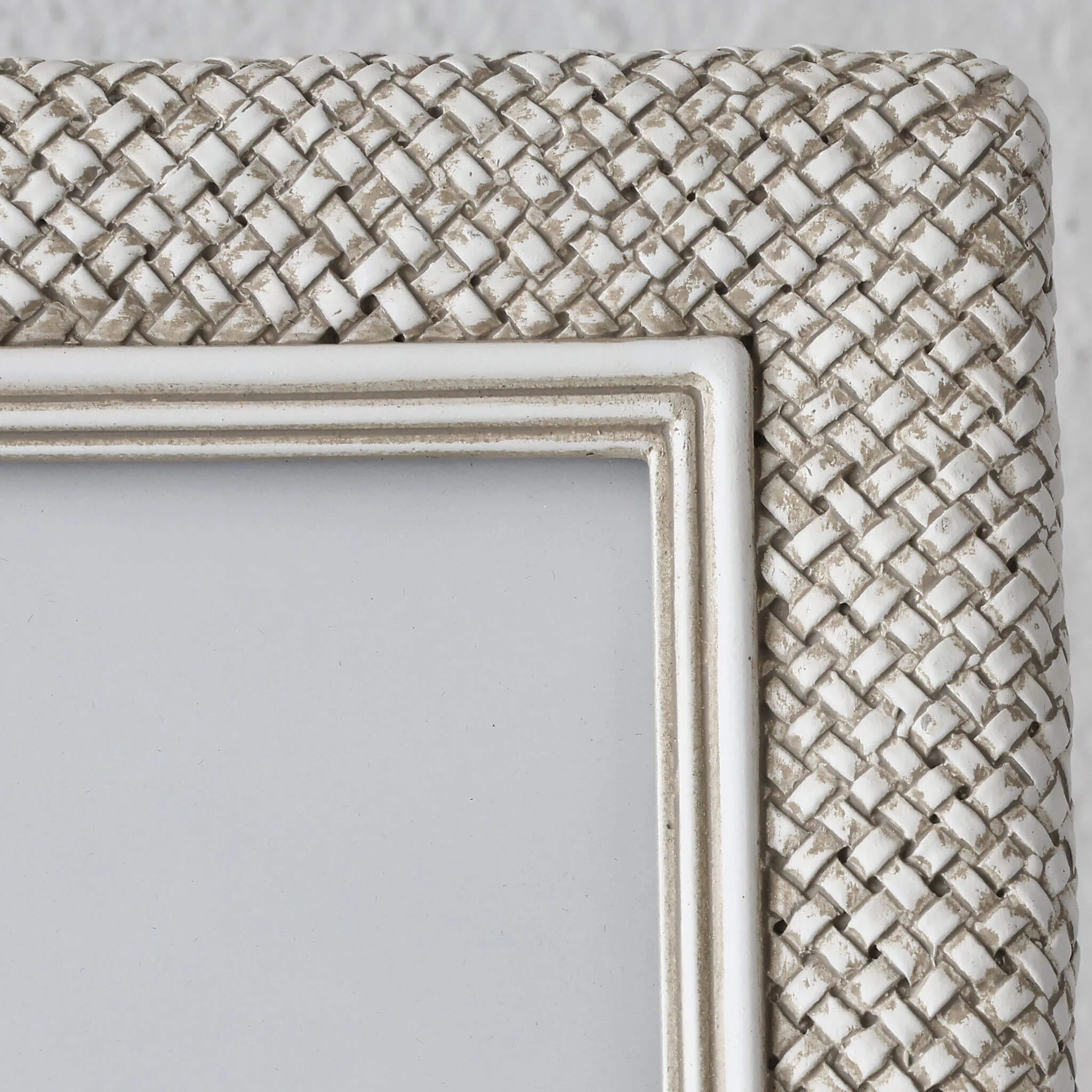 WESTPORT WEAVE PHOTO FRAME BUNDLE X2 | 5X7" | BERKSHIRE WHITE - Image 2