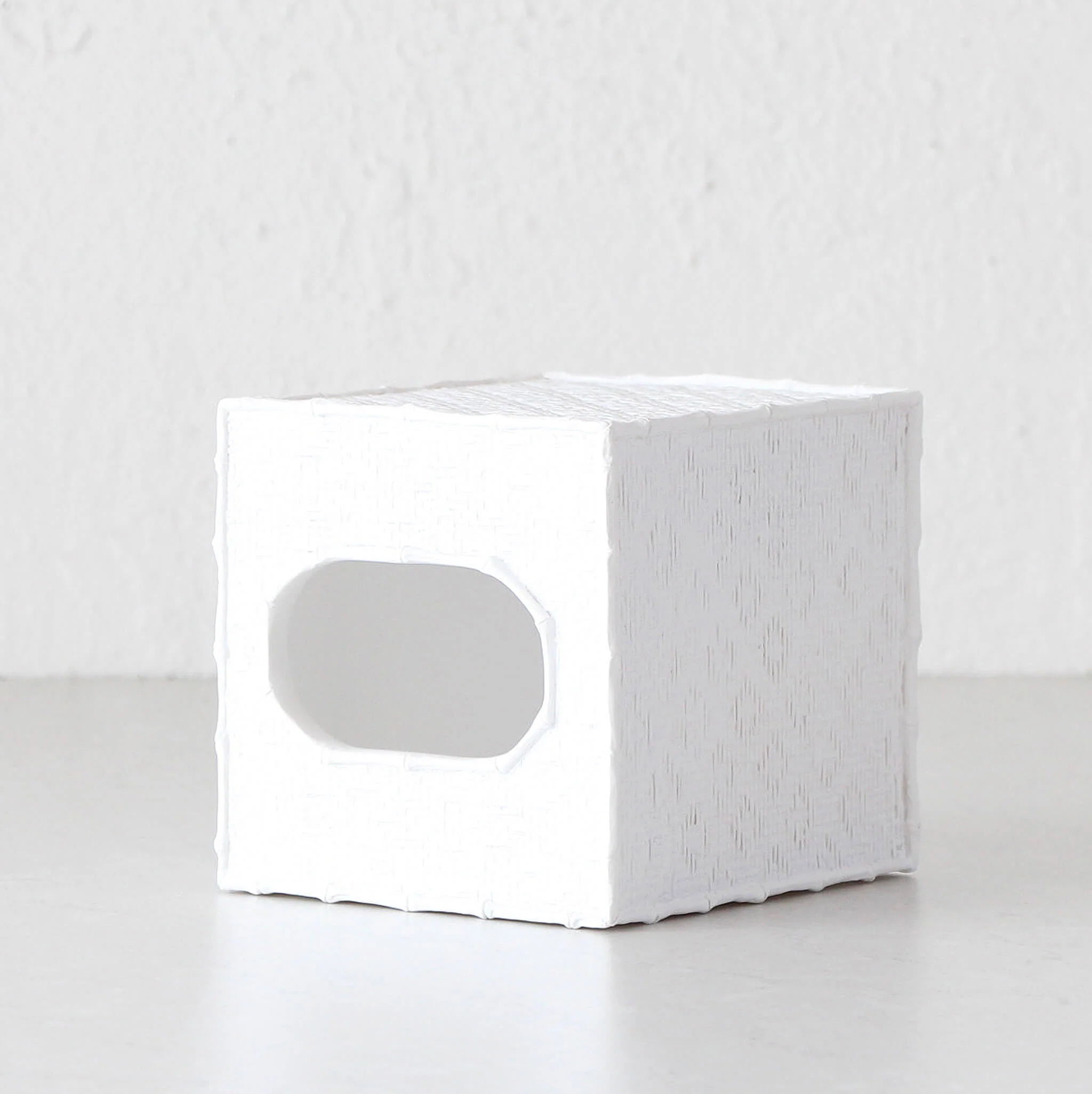 RAFFLES TISSUE BOX COVER BUNDLE X 2  |  SQUARE  |  WHITE WEAVE - Image 2