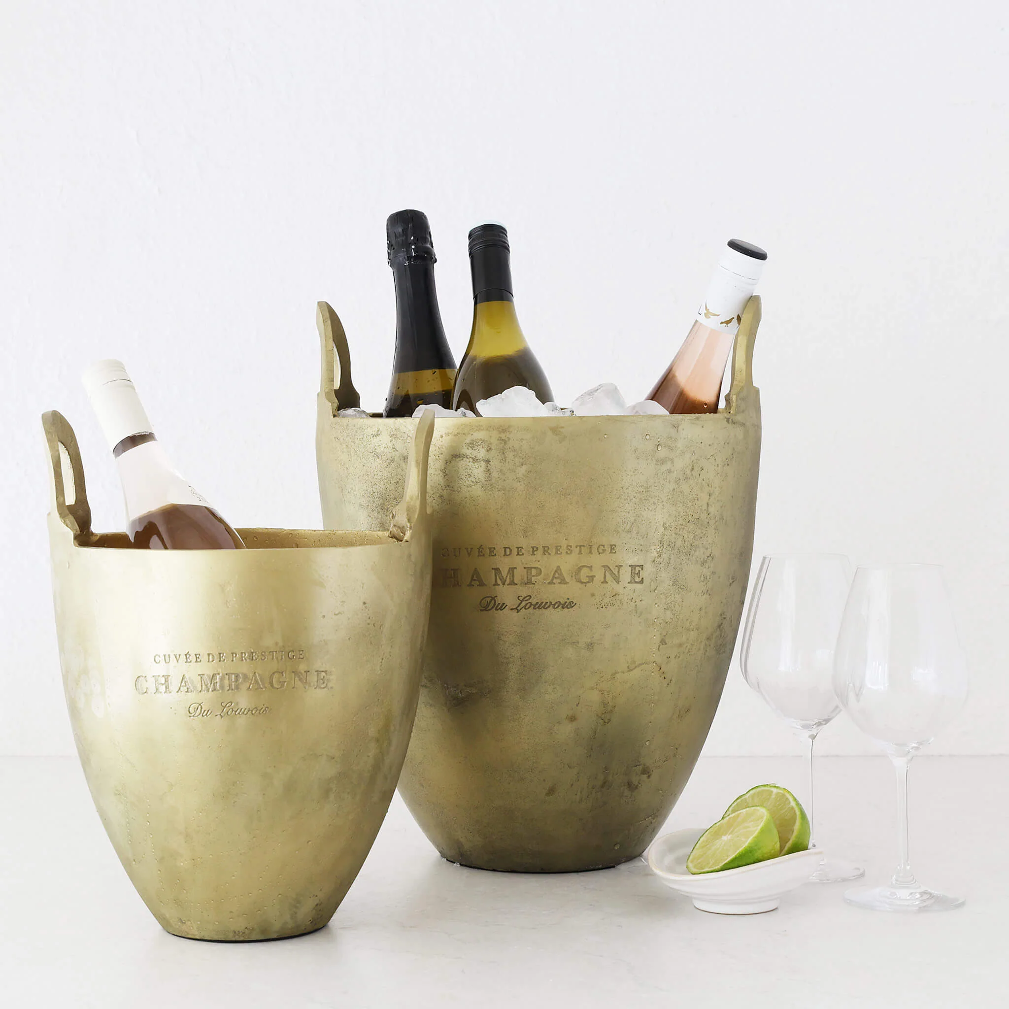 WINE ICE BUCKET BUNDLE X2 | MEDIUM | BURNT PEWTER - Image 5